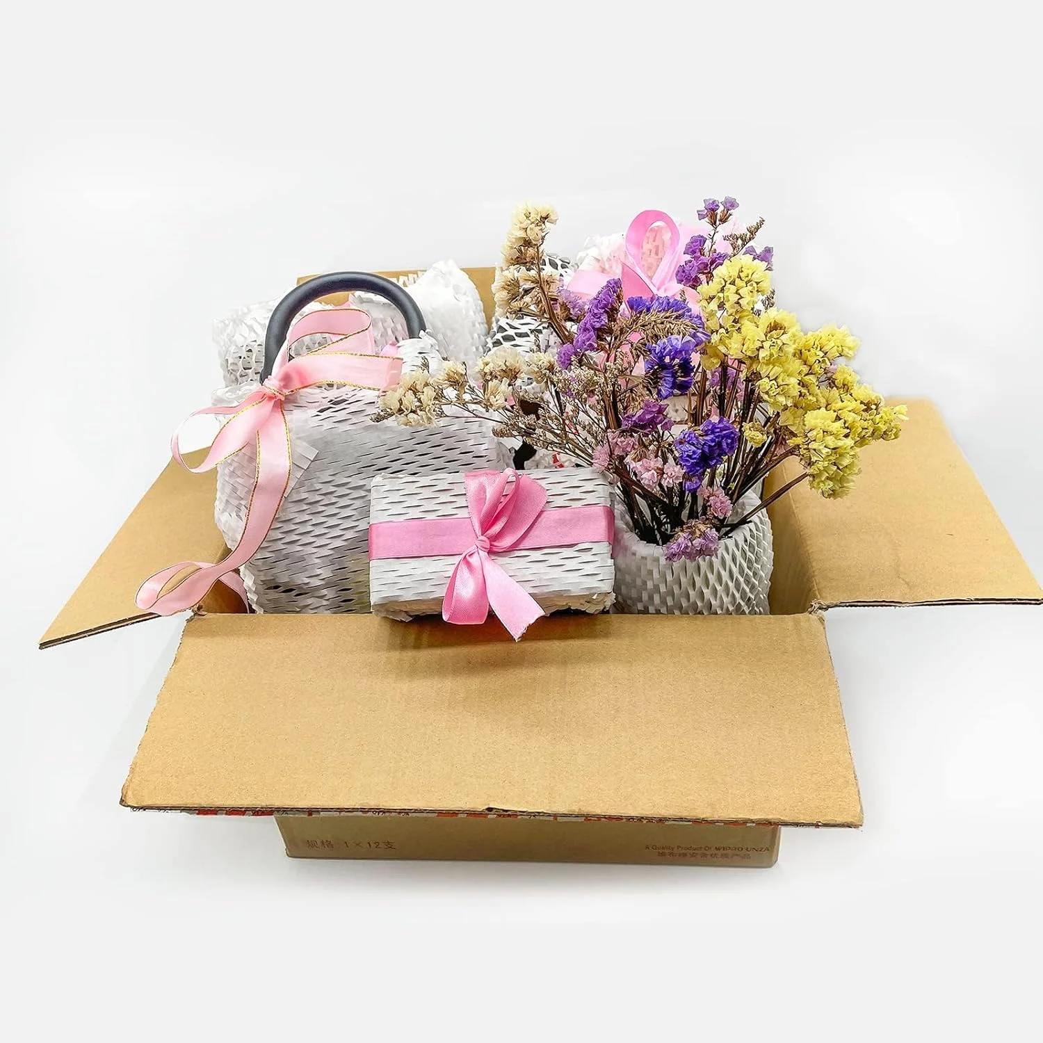 رول کاغذ بستهبندی لانه زنبوری ELECDON 15 اینچ × 131 اینچ - جایگزین نوآورانه و سازگار با محیط زیست برای بستهبندی اقلام شکستنی - مواد بستهبندی محافظ قابل بازیافت و صرفهجویی در فضا (سفید) رول کاغذ بستهبندی لانه زنبوری ELECDON 15 اینچ × 131 اینچ - جایگزین نوآورانه و سازگار با محیط زیست برای بستهبندی اقلام شکستنی - مواد بستهبندی محافظ قابل بازیافت و صرفهجویی در فضا (سفید)