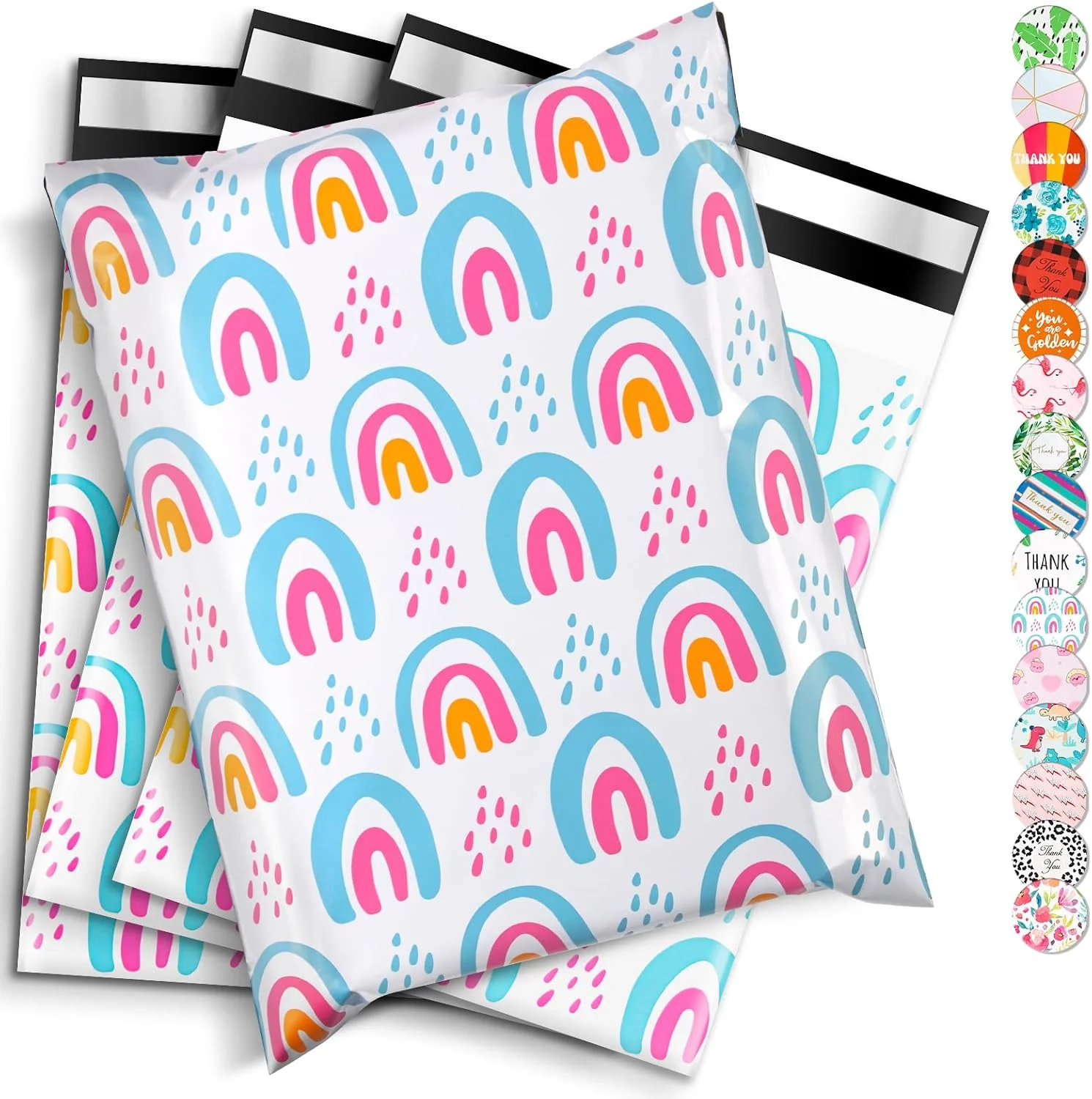 پاکت پستی پلی اتیلن عودودیانزی 10x13، بسته 50 عددی، کیسه های پستی خود چسب، کیسه های پلی اتیلن، کیسه های بسته بندی برای کسب و کارهای کوچک و لباس - رنگین کمانی پاکت پستی پلی اتیلن عودودیانزی 10x13، بسته 50 عددی، کیسه های پستی خود چسب، کیسه های پلی اتیلن، کیسه های بسته بندی برای کسب و کارهای کوچک و لباس - رنگین کمانی