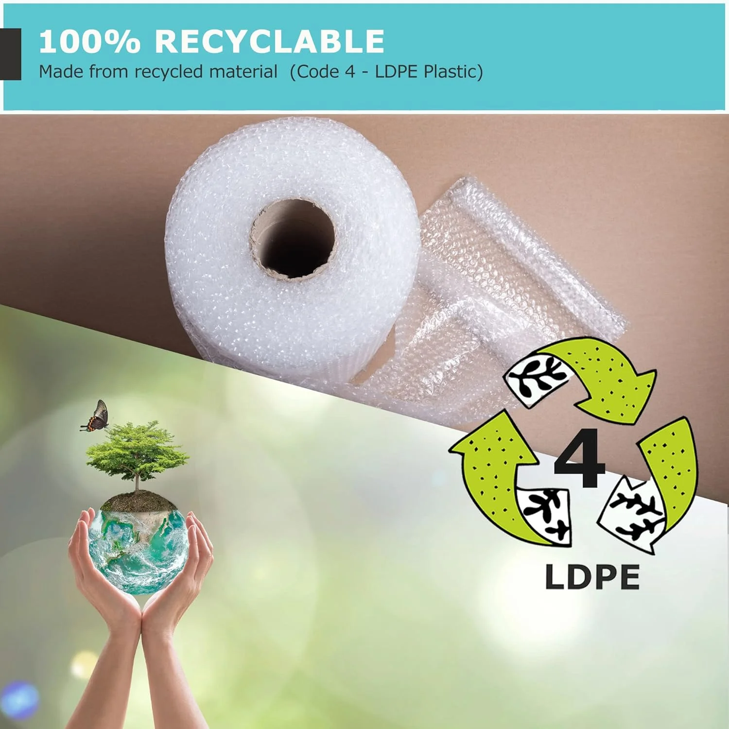 رول نایلون حبابدار Triplast (500mm x 50m) - نایلون حبابدار ضربه گیر برای اسباب کشی منزل، بسته بندی اقلام شکستنی و بسته بندی محافظ برای حمل و نقل و نگهداری رول نایلون حبابدار Triplast (500mm x 50m) - نایلون حبابدار ضربه گیر برای اسباب کشی منزل، بسته بندی اقلام شکستنی و بسته بندی محافظ برای حمل و نقل و نگهداری