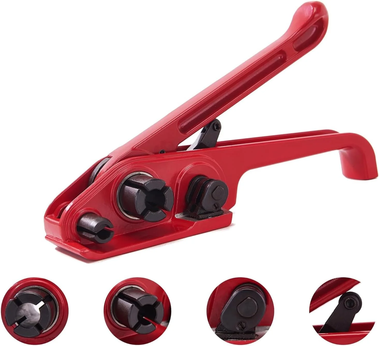 کیت تسمه کشی روبیک، 100 بست فلزی، 350 متر تسمه PET، تسمه کش و انبر بست برای بسته بندی پالت و لوازم حمل و نقل کیت تسمه کشی روبیک، 100 بست فلزی، 350 متر تسمه PET، تسمه کش و انبر بست برای بسته بندی پالت و لوازم حمل و نقل