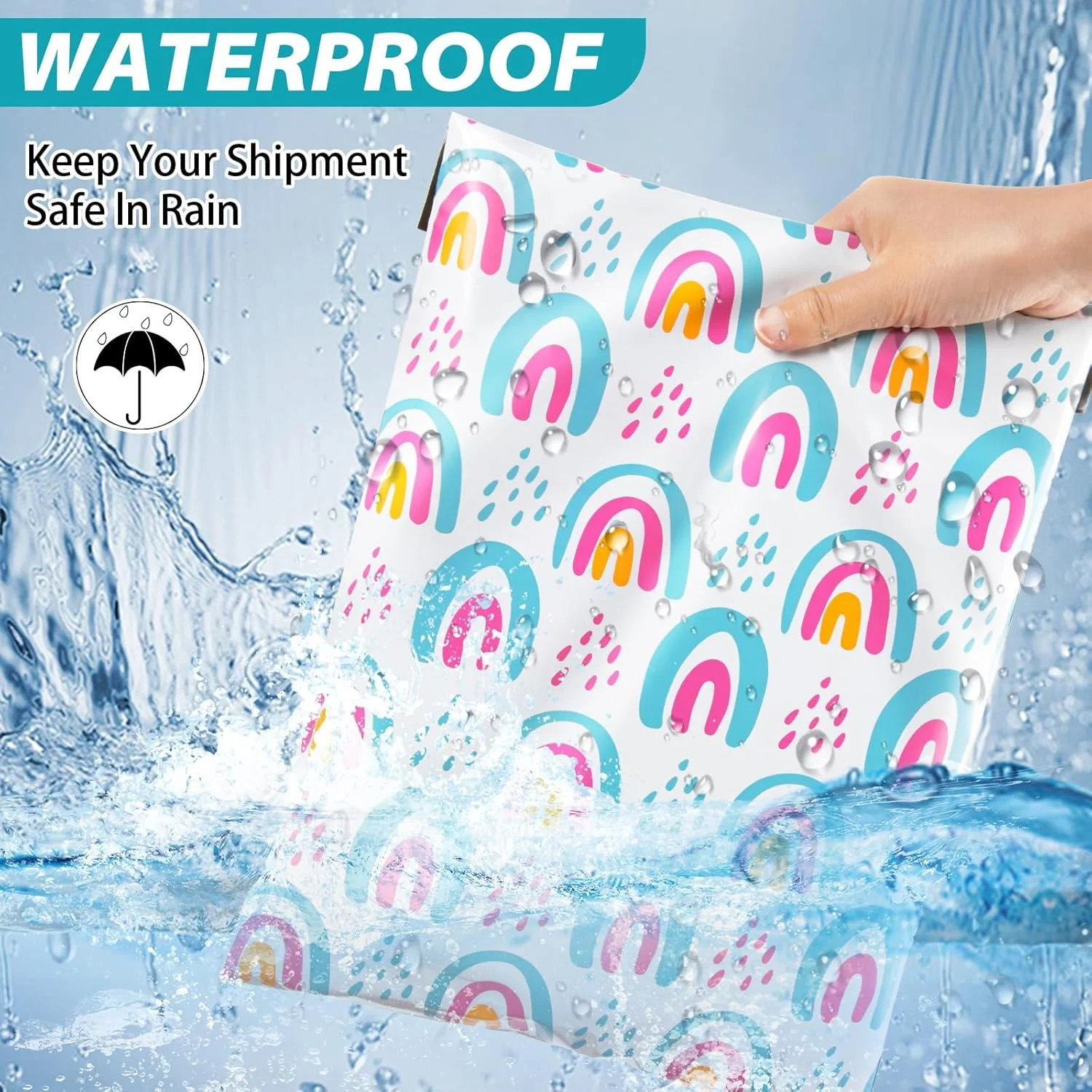 پاکت پستی پلی اتیلن عودودیانزی 10x13، بسته 50 عددی، کیسه های پستی خود چسب، کیسه های پلی اتیلن، کیسه های بسته بندی برای کسب و کارهای کوچک و لباس - رنگین کمانی پاکت پستی پلی اتیلن عودودیانزی 10x13، بسته 50 عددی، کیسه های پستی خود چسب، کیسه های پلی اتیلن، کیسه های بسته بندی برای کسب و کارهای کوچک و لباس - رنگین کمانی