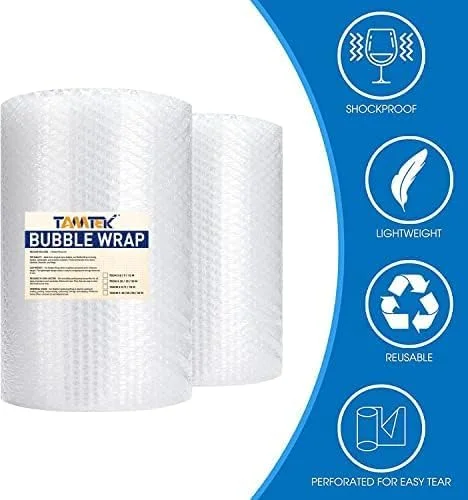 رول پلاستیک حبابدار تام تک، محافظ حباب هوا برای بسته بندی، حمل و نقل، ارسال پستی، بسته بندی و لوازم اسباب کشی (30CMX30M) رول پلاستیک حبابدار تام تک، محافظ حباب هوا برای بسته بندی، حمل و نقل، ارسال پستی، بسته بندی و لوازم اسباب کشی (30CMX30M)