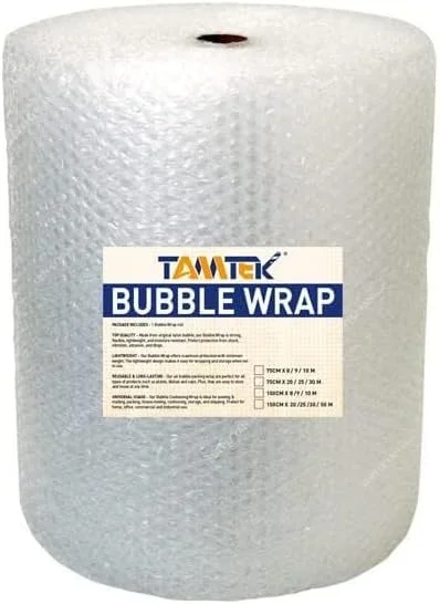 رول پلاستیک حبابدار تام تک، محافظ حباب هوا برای بسته بندی، حمل و نقل، ارسال پستی، بسته بندی و لوازم اسباب کشی (30CMX30M) رول پلاستیک حبابدار تام تک، محافظ حباب هوا برای بسته بندی، حمل و نقل، ارسال پستی، بسته بندی و لوازم اسباب کشی (30CMX30M)