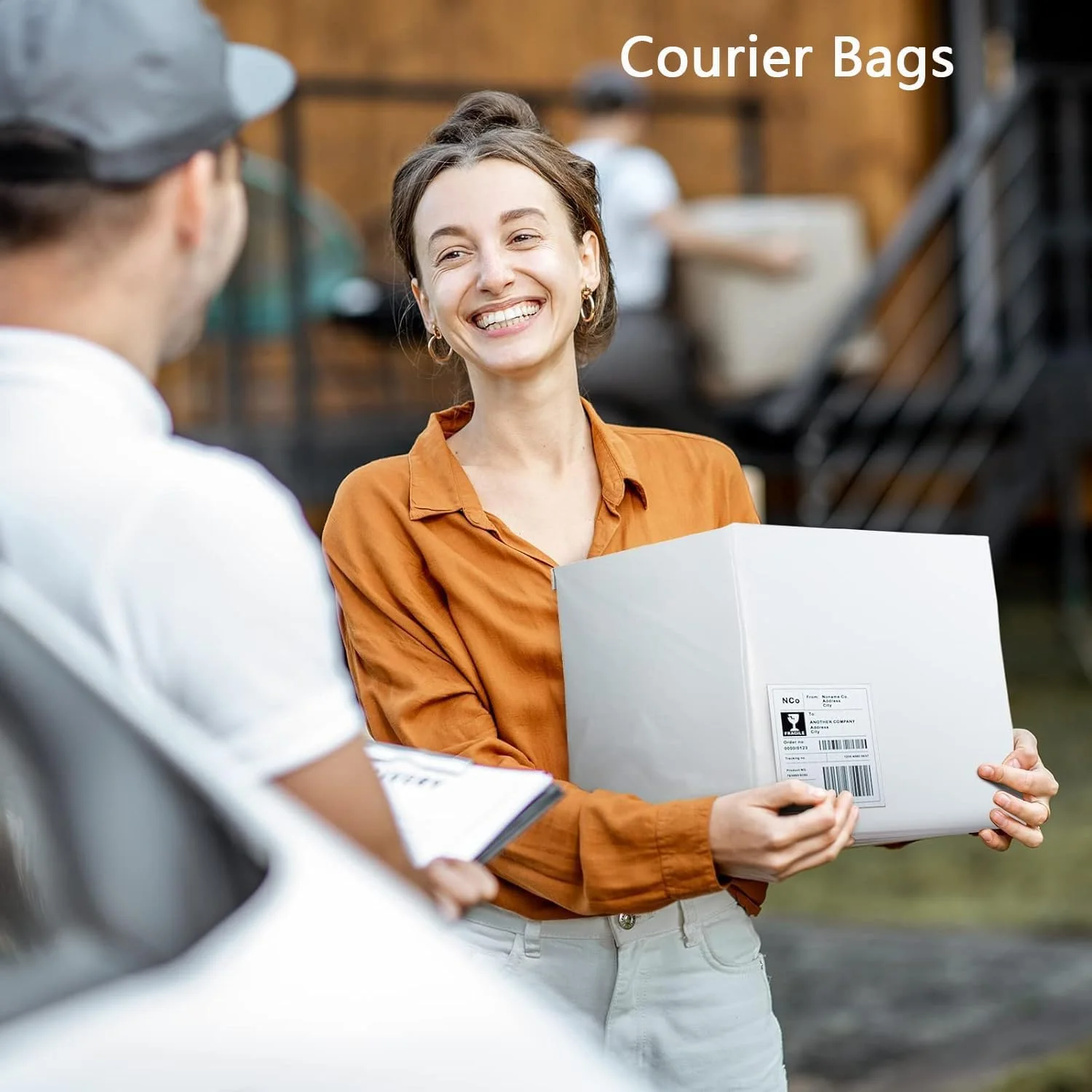 پاکت پستی پلی اتیلن گودرن 100 عددی، کیسه های سفید خود چسب، ضد آب، کیسه های پستی پلی اتیلن، کیسه های پلاستیکی لباس، کیسه های پستی ضد پارگی تجارت الکترونیک برای بسته بندی و حمل و نقل - 25*35 سانتی متر