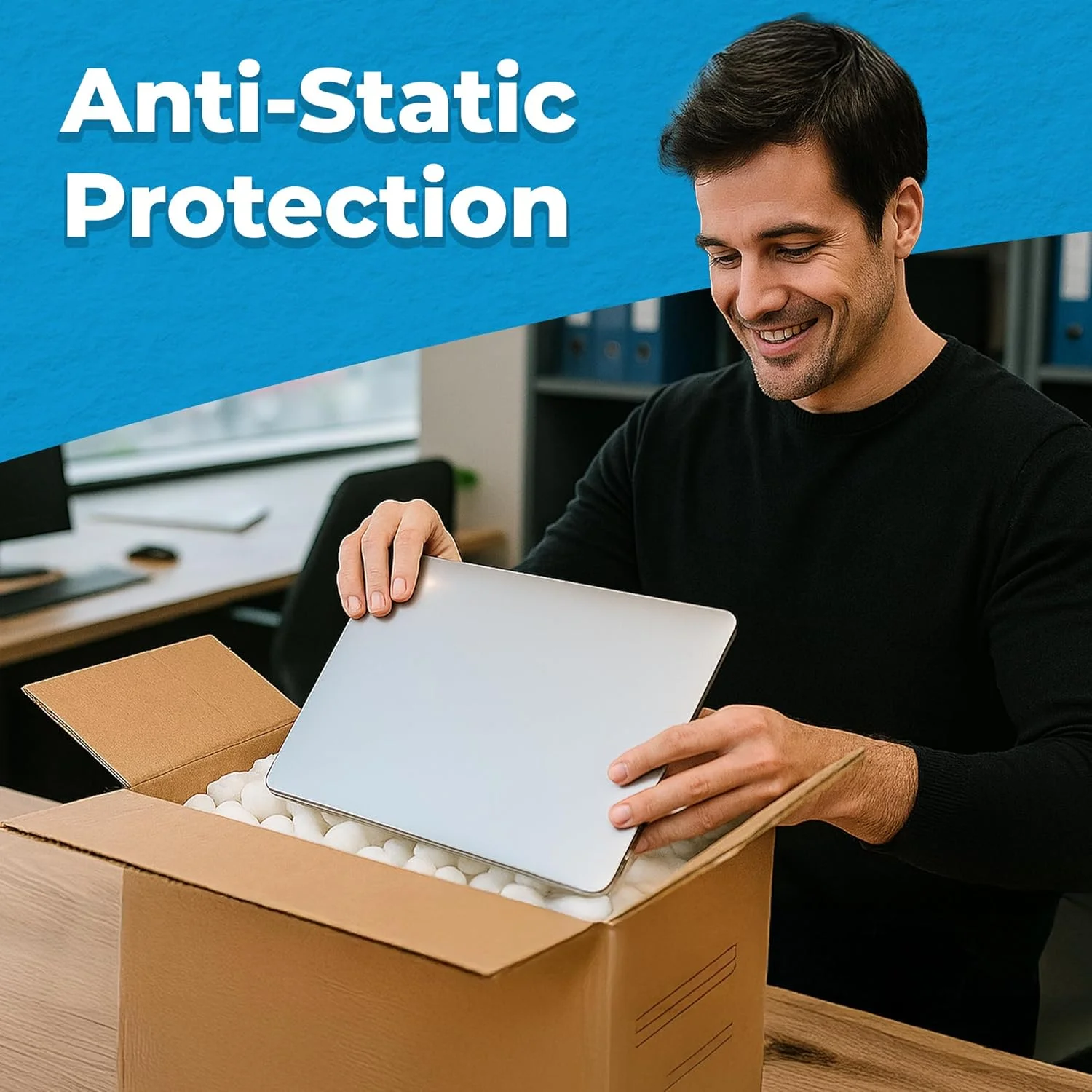 فوم بسته بندی MagicWater برای حمل و نقل - 1 فوت مکعب - لوله زیستی بازیافتی کمپوست پذیر و زیست تخریب پذیر - پرکننده فضای خالی - بالشتک برای بسته بندی حمل و نقل - بدون گرد و غبار و مقاوم در برابر سایش - غیر استایروفوم فوم بسته بندی MagicWater برای حمل و نقل - 1 فوت مکعب - لوله زیستی بازیافتی کمپوست پذیر و زیست تخریب پذیر - پرکننده فضای خالی - بالشتک برای بسته بندی حمل و نقل - بدون گرد و غبار و مقاوم در برابر سایش - غیر استایروفوم