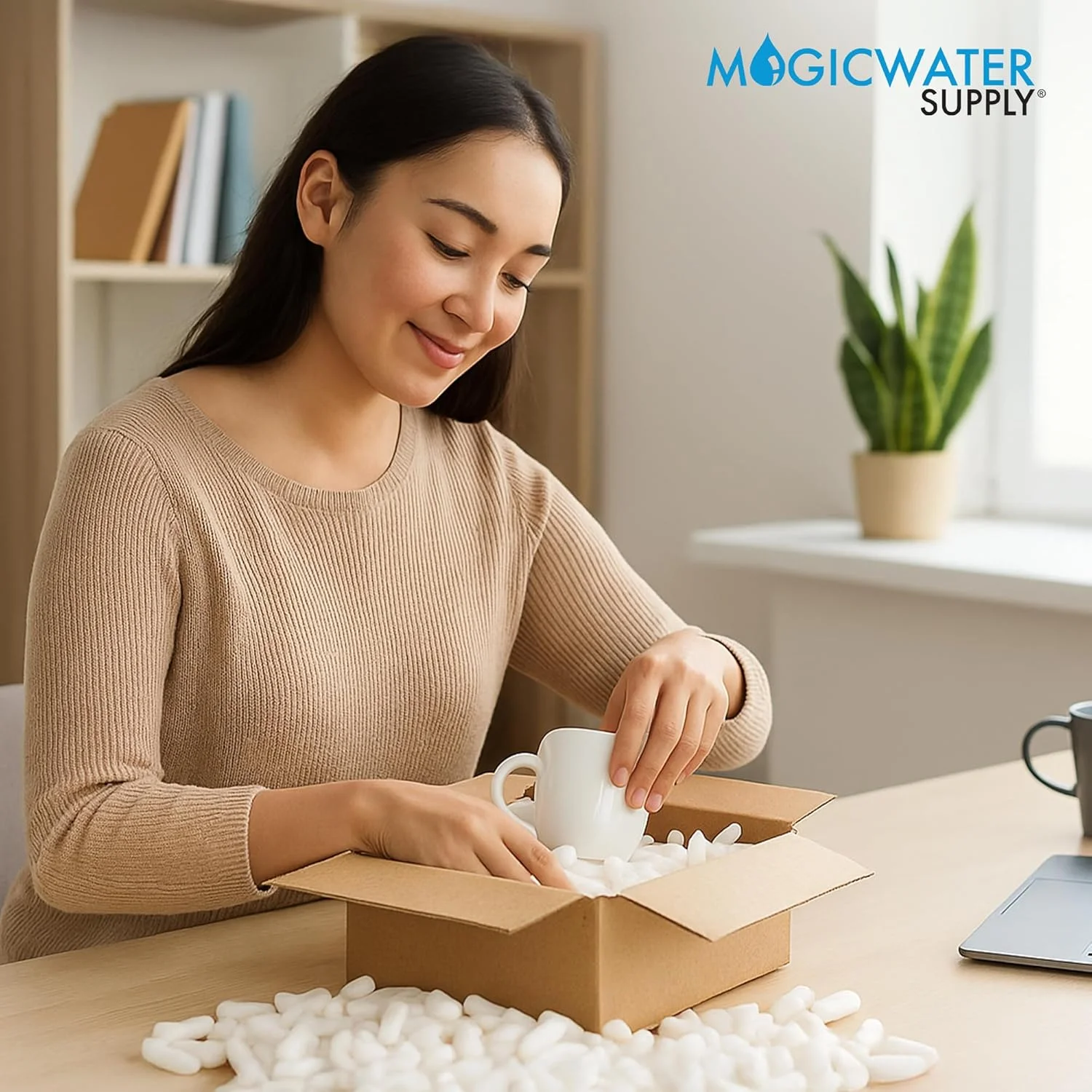 فوم بسته بندی MagicWater برای حمل و نقل - 1 فوت مکعب - لوله زیستی بازیافتی کمپوست پذیر و زیست تخریب پذیر - پرکننده فضای خالی - بالشتک برای بسته بندی حمل و نقل - بدون گرد و غبار و مقاوم در برابر سایش - غیر استایروفوم فوم بسته بندی MagicWater برای حمل و نقل - 1 فوت مکعب - لوله زیستی بازیافتی کمپوست پذیر و زیست تخریب پذیر - پرکننده فضای خالی - بالشتک برای بسته بندی حمل و نقل - بدون گرد و غبار و مقاوم در برابر سایش - غیر استایروفوم