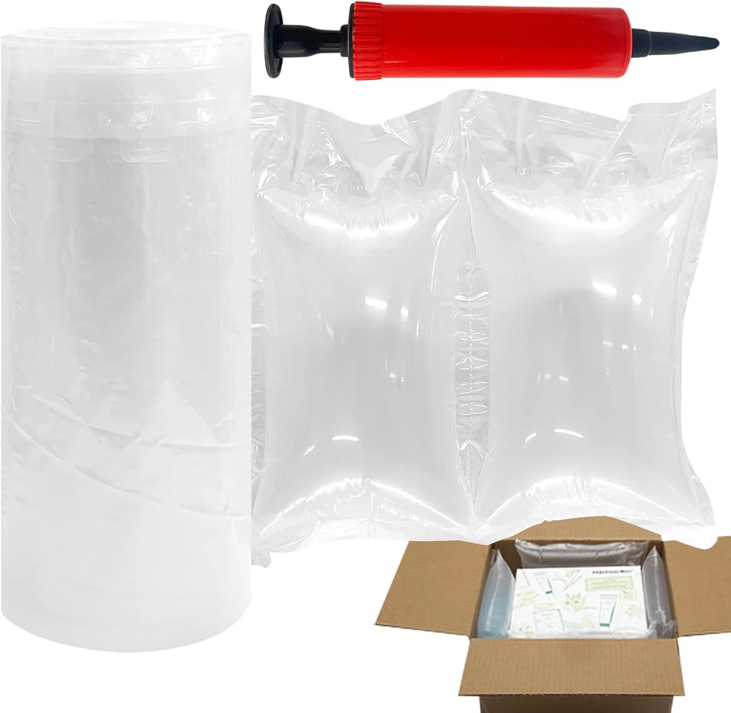 بالشتک های هوا KKONHII برای حمل و نقل، فیلم کوسن بسته بندی 25 متری/210 عددی با پمپ، کیسه های بسته بندی بادی هوا برای بسته بندی، پرکننده جعبه متحرک، جایگزین شکل کیف پول برای بادام زمینی بسته بندی، 12 * 20 سانتی متر بالشتک های هوا KKONHII برای حمل و نقل، فیلم کوسن بسته بندی 25 متری/210 عددی با پمپ، کیسه های بسته بندی بادی هوا برای بسته بندی، پرکننده جعبه متحرک، جایگزین شکل کیف پول برای بادام زمینی بسته بندی، 12 * 20 سانتی متر