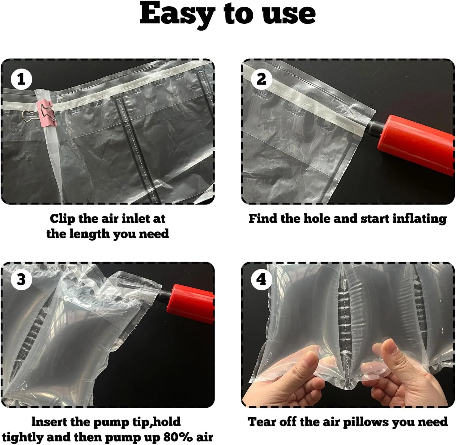 بالشتک های هوا KKONHII برای حمل و نقل، فیلم کوسن بسته بندی 25 متری/210 عددی با پمپ، کیسه های بسته بندی بادی هوا برای بسته بندی، پرکننده جعبه متحرک، جایگزین شکل کیف پول برای بادام زمینی بسته بندی، 12 * 20 سانتی متر بالشتک های هوا KKONHII برای حمل و نقل، فیلم کوسن بسته بندی 25 متری/210 عددی با پمپ، کیسه های بسته بندی بادی هوا برای بسته بندی، پرکننده جعبه متحرک، جایگزین شکل کیف پول برای بادام زمینی بسته بندی، 12 * 20 سانتی متر