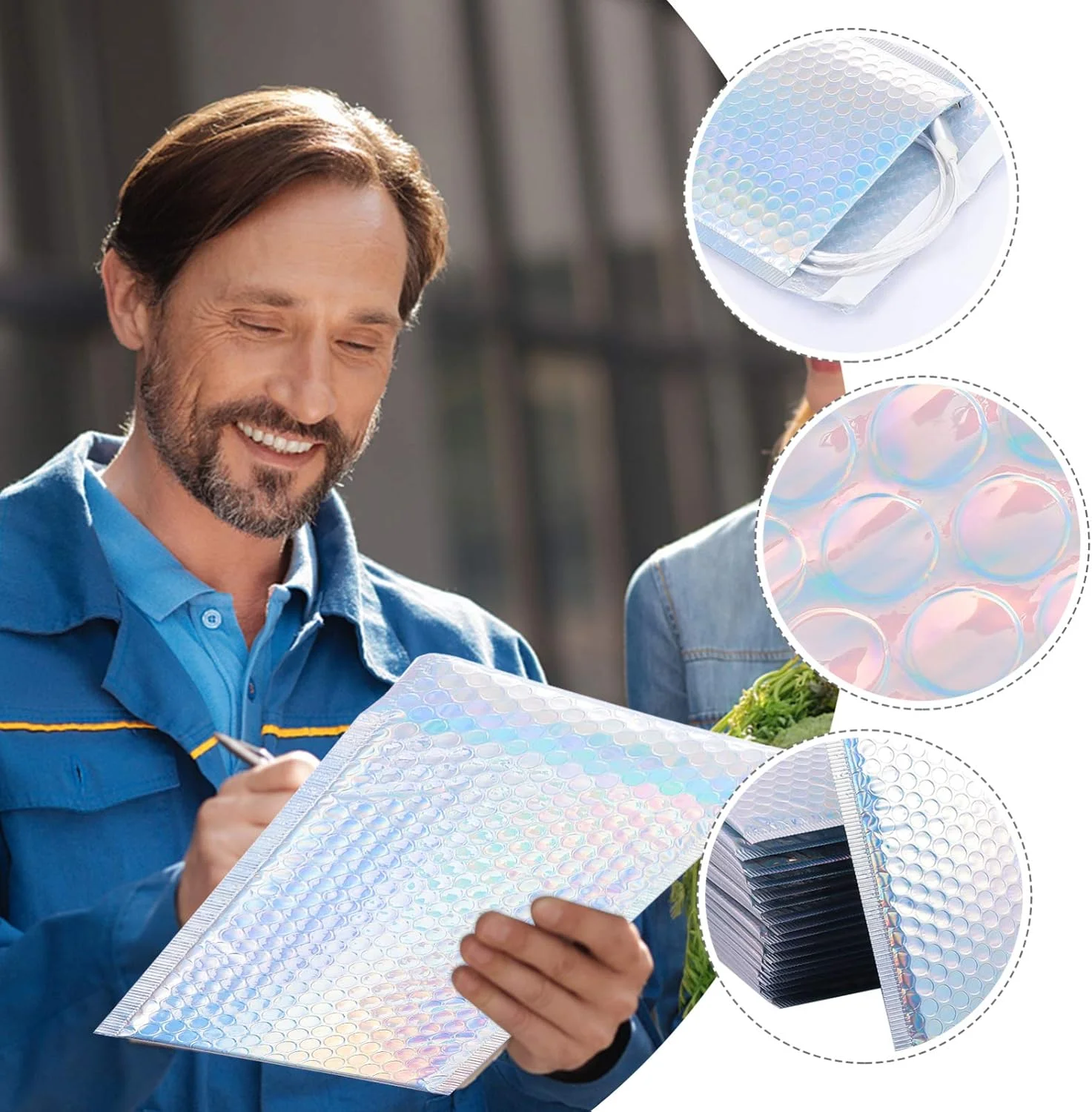 پاکت های حباب دار بالووه 25 عددی، پاکت های ضربه گیر برای ارسال اکسپرس، کیف های براق و اکلیلی برای بسته بندی و نگهداری در فروشگاه های خانگی پاکت های حباب دار بالووه 25 عددی، پاکت های ضربه گیر برای ارسال اکسپرس، کیف های براق و اکلیلی برای بسته بندی و نگهداری در فروشگاه های خانگی