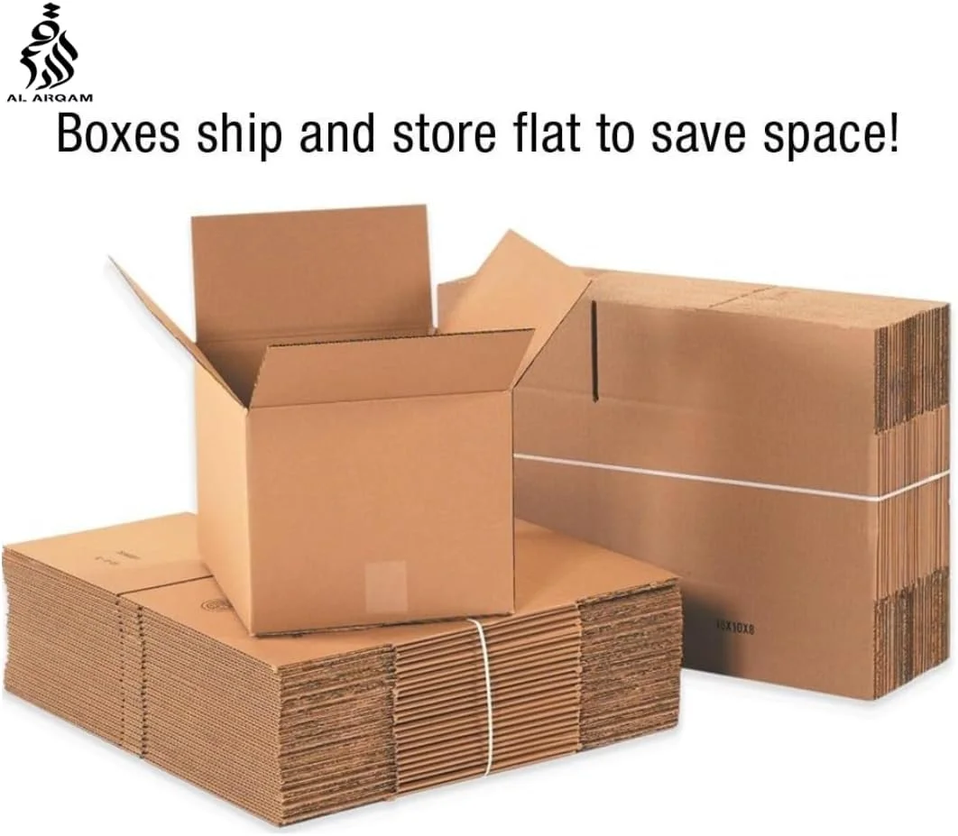 جعبه مقوایی 3 لایه AL ARQAM بسته 10 عددی، کوچک (40x25x18 سانتی متر)، | جعبه حمل و نقل، بسته بندی، اسباب کشی، جعبه ذخیره سازی برای خانه یا تجارت، جعبه های عمده فروشی تجارت الکترونیک قوی