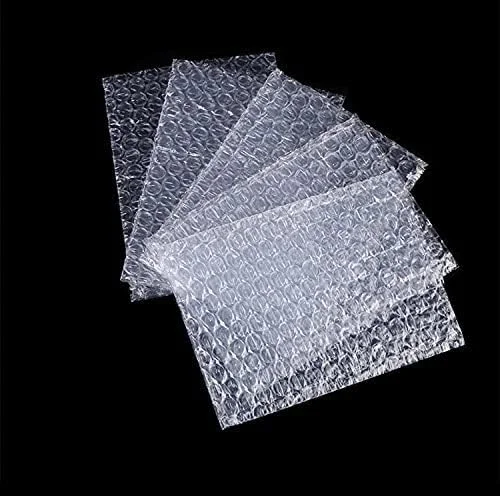 بسته 25 عددی کیسه های پلاستیک حباب دار GMQG، کیسه های حباب دار کوچک شفاف، محافظ ضد ضربه، بسته بندی پستی، حمل و نقل، انبارداری و جابجایی (15x22 سانتی متر)