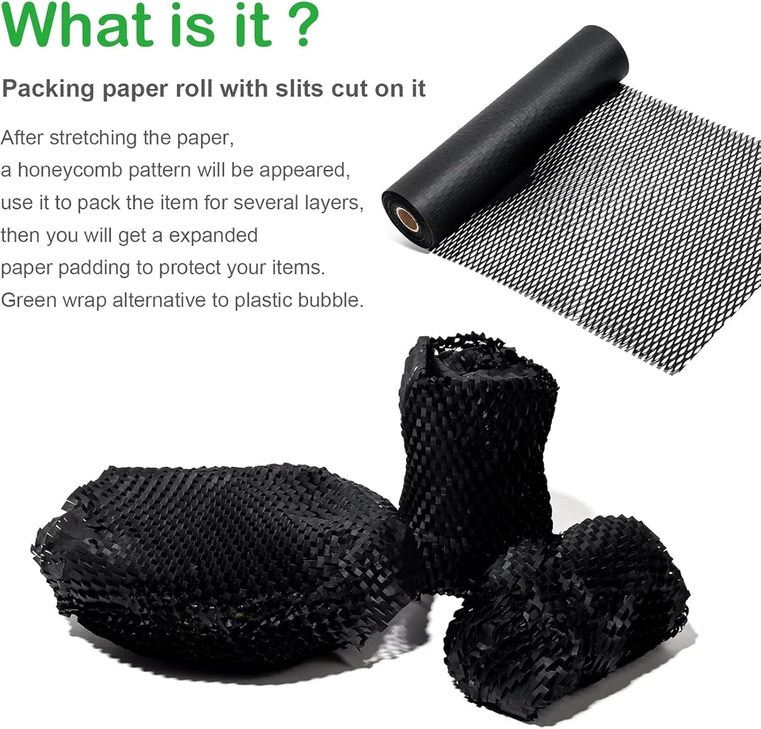 کاغذ بسته بندی لانه زنبوری ANTOLE، 38 سانتی متر × 50 متر، جایگزین کاغذ بسته بندی حباب دار برای بسته بندی حمل و نقل، بسته بندی حباب دار قابل بازیافت (مشکی 38CM*50M) کاغذ بسته بندی لانه زنبوری ANTOLE، 38 سانتی متر × 50 متر، جایگزین کاغذ بسته بندی حباب دار برای بسته بندی حمل و نقل، بسته بندی حباب دار قابل بازیافت (مشکی 38CM*50M)