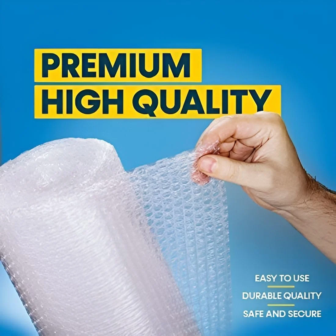 رول پلاستیک حبابدار - پلاستیک ضربه گیر حباب هوا برای بسته بندی، حمل و نقل، ارسال پستی و لوازم اسباب کشی - رول بسته بندی سایز بزرگ برای اقلام شکستنی، جعبه ها، لوازم الکترونیکی، ظروف شیشه ای و محافظت از لوازم خانگی