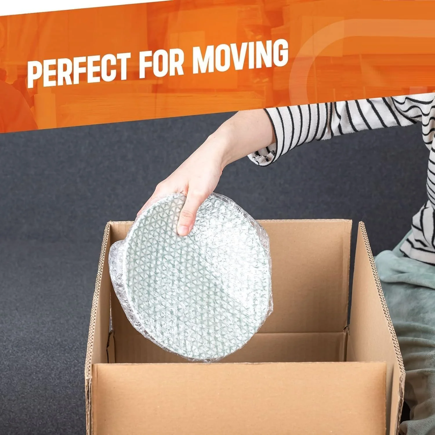 ال فخامه نایلون حبابدار (75 سانتی متر عرض x 10 متر طول) همراه با نوار FRAGILE، ضخیم تر، بادوام و مقاوم در برابر رطوبت، رول نایلون حبابدار بسته بندی آسان برای بسته بندی، حمل و نقل و نگهداری روان ال فخامه نایلون حبابدار (75 سانتی متر عرض x 10 متر طول) همراه با نوار FRAGILE، ضخیم تر، بادوام و مقاوم در برابر رطوبت، رول نایلون حبابدار بسته بندی آسان برای بسته بندی، حمل و نقل و نگهداری روان