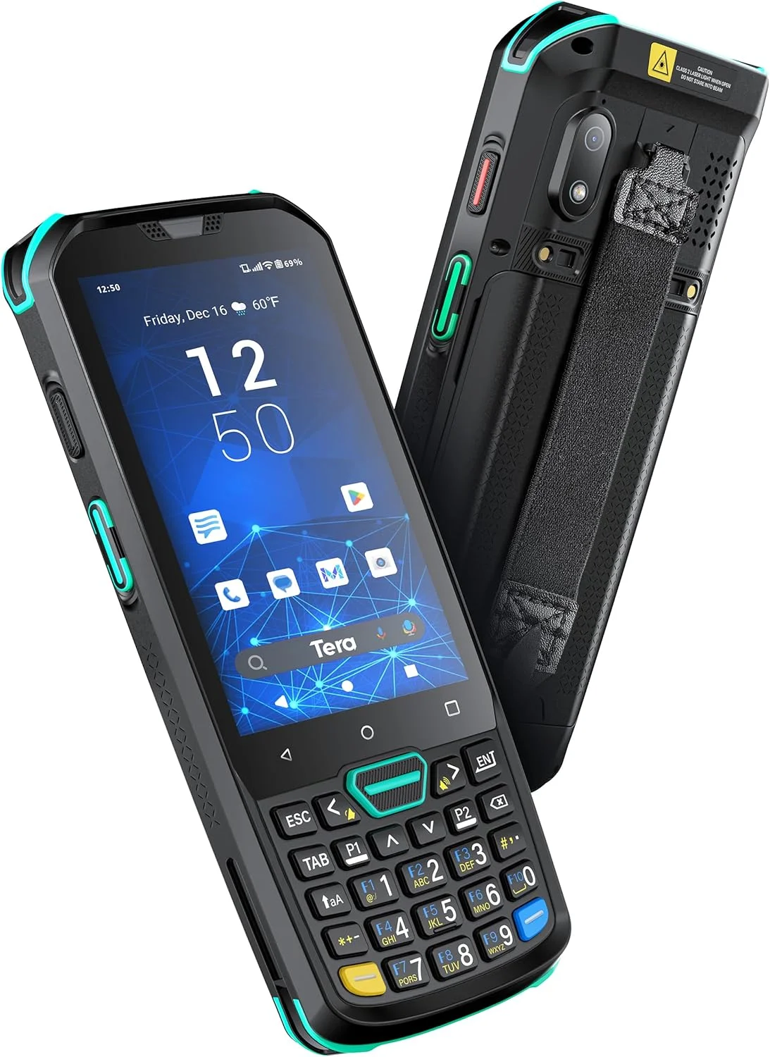 PDA اسکنر بارکد اندروید 11 Tera: موتور اسکن HS7، دارای 26 کلید، مقاوم IP67، حافظه 4+64 گیگابایت، باتری 5100 میلی آمپر ساعت، شارژ سریع QC 3.0، صفحه نمایش لمسی 4 اینچی، ترمینال موبایل برای اسکنر انبار P400