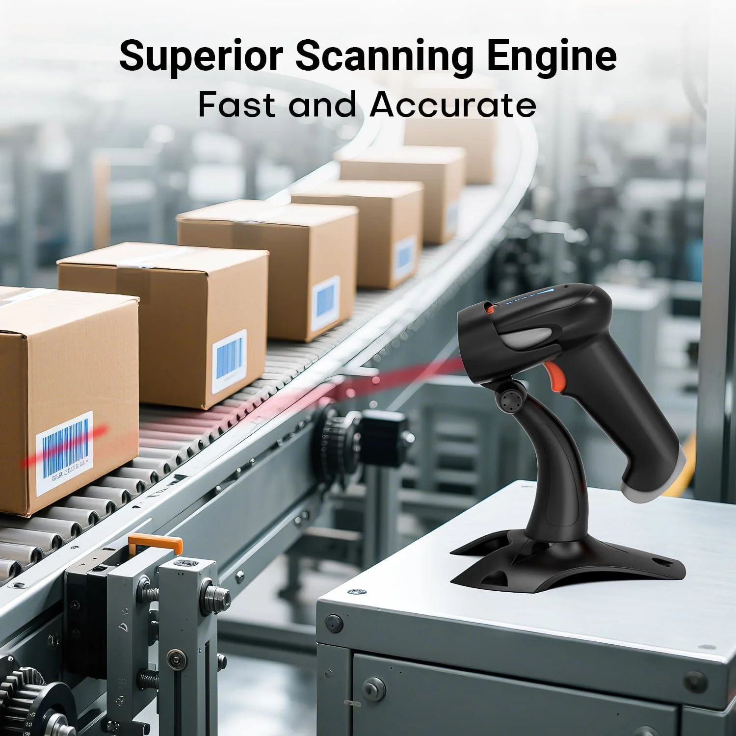 اسکنر بارکدخوان دوبعدی QR بیسیم Tera Pro با پایه، 3 در 1 بلوتوث و 2.4 گیگاهرتز بیسیم و USB سیمی، اتصال به تلفن هوشمند تبلت PC با هشدار لرزشی مدل HW0002 اسکنر بارکدخوان دوبعدی QR بیسیم Tera Pro با پایه، 3 در 1 بلوتوث و 2.4 گیگاهرتز بیسیم و USB سیمی، اتصال به تلفن هوشمند تبلت PC با هشدار لرزشی مدل HW0002