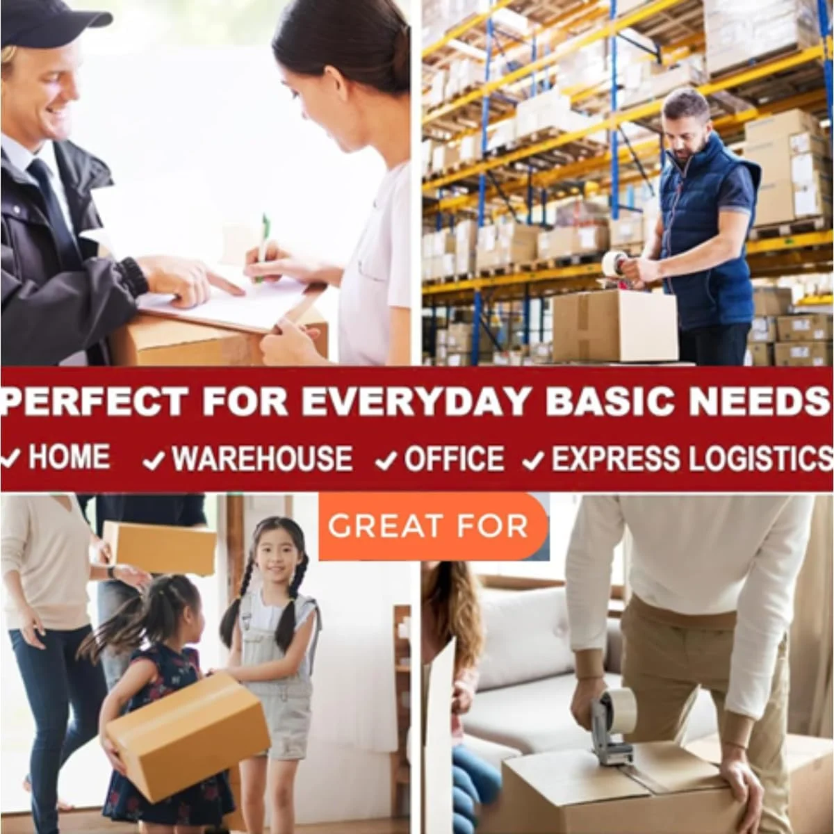 نوار چسب بسته بندی شفاف سنگین Mart9®، 2 اینچ در 100 یارد 6 رول - نوار بسته بندی چسب قوی برای جعبه های آب بندی منزل، صنعتی، انبار و اداره، بسته ها، کیسه های پستی، لوازم حمل و نقل