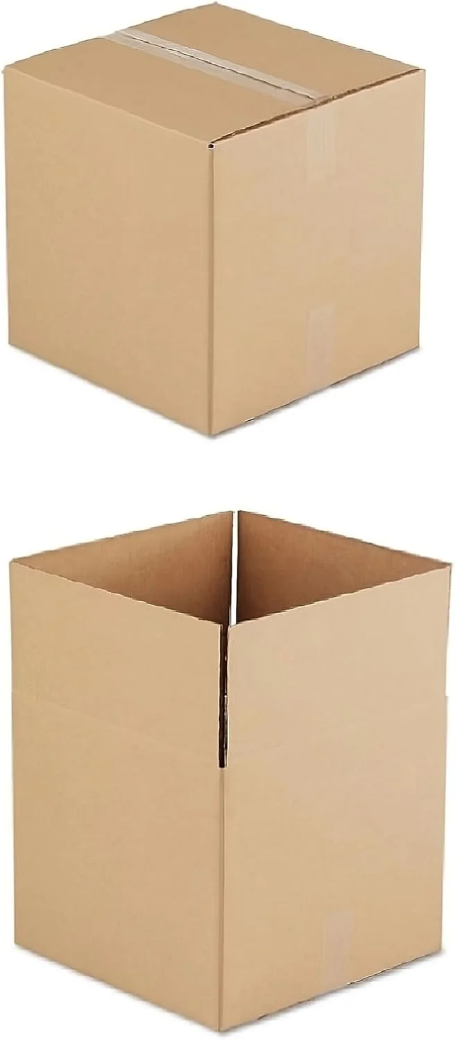 جعبه های مقوایی دوجداره بازیافتی الفخامه با ظرفیت 15 کیلوگرم، کارتن قهوه ای 41x33x33 سانتی متر برای بسته بندی، حمل و نقل و نگهداری - 1 عدد