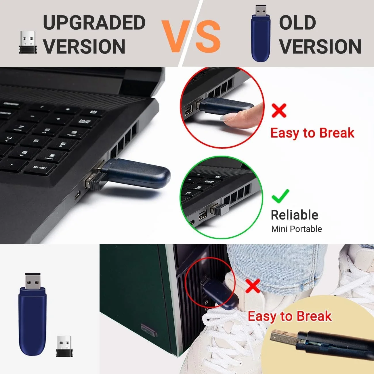 اسکنر بارکد تک بعدی Tera، بارکد خوان دستی سیمی USB، اتصال و استفاده آسان