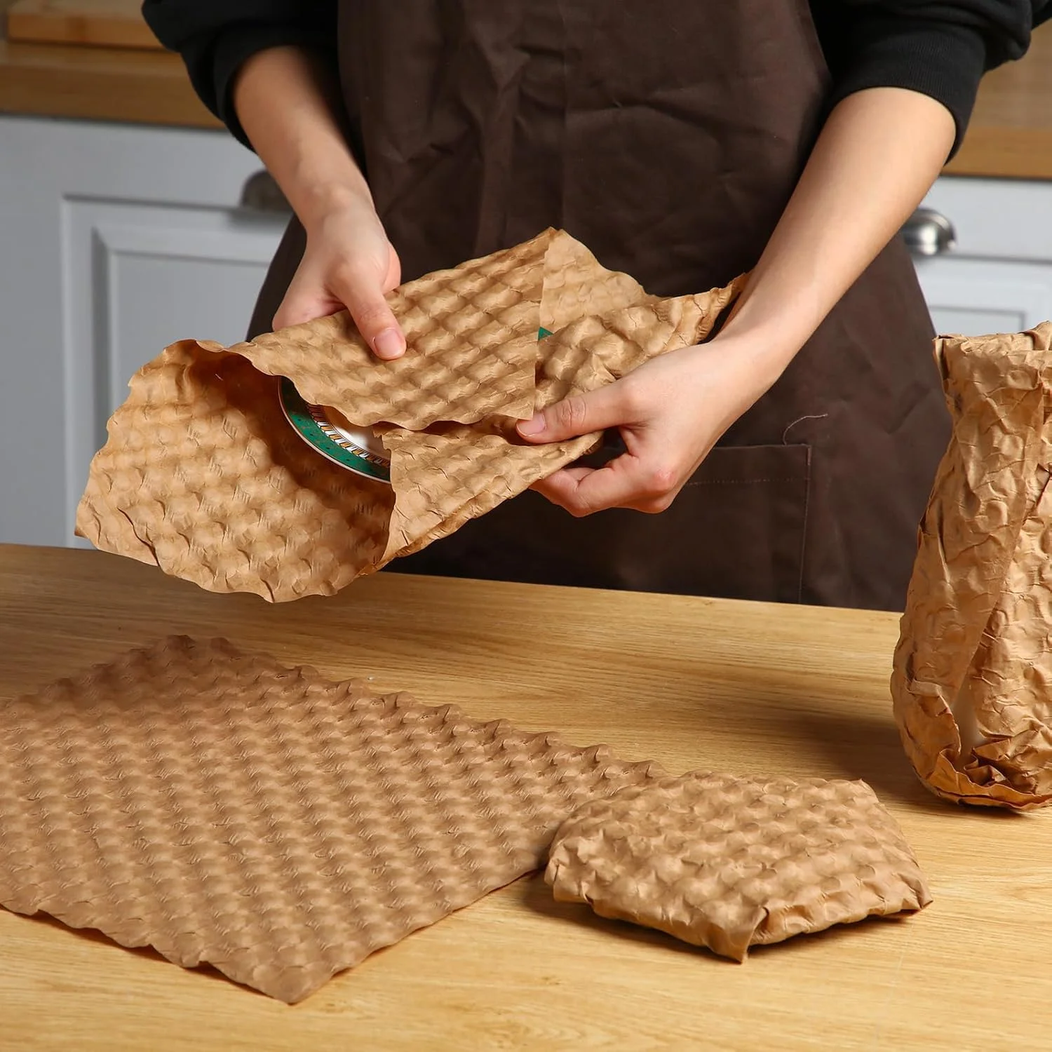 پد محافظ حباب دار KASTWAVE، 100 برگ 30x30 سانتی متر، جایگزین پایدار برای پلاستیک، بالشتک برای بسته بندی، لوازم اسباب کشی و حمل و نقل