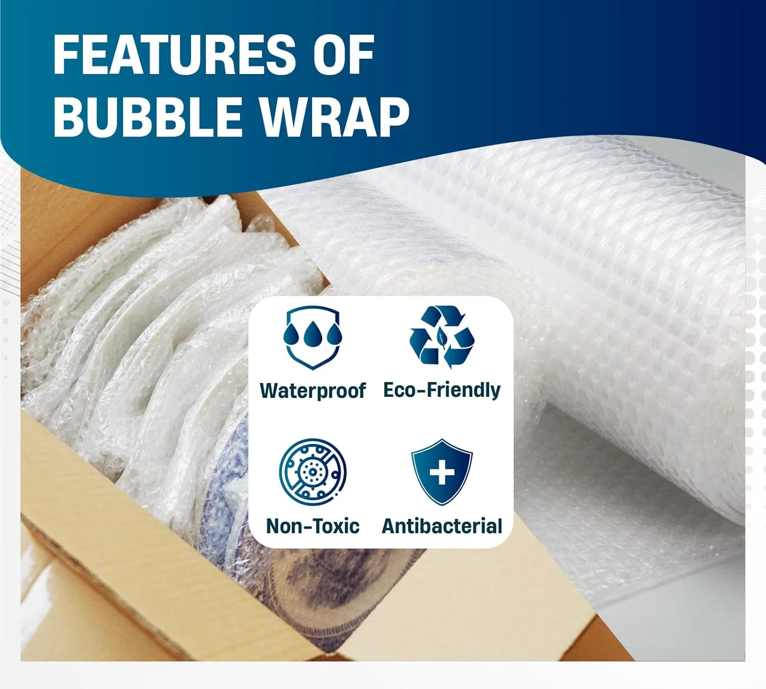 رول بابل رپ Hi-Care، 150 سانتی متر در 30 متر، رول بسته بندی حبابدار، رول بالشتک حباب هوا برای بسته بندی اقلام شکننده، حمل و نقل، ارسال پستی، بسته بندی و جابجایی لوازم، بسته بندی های حبابدار رول بابل رپ Hi-Care، 150 سانتی متر در 30 متر، رول بسته بندی حبابدار، رول بالشتک حباب هوا برای بسته بندی اقلام شکننده، حمل و نقل، ارسال پستی، بسته بندی و جابجایی لوازم، بسته بندی های حبابدار