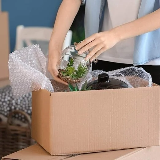 رول پلاستیک حبابدار ملفی™، 70 سانتی متر در 10 متر، رول حباب هوا برای بسته بندی، حمل و نقل، ارسال پستی، بسته بندی و لوازم اسباب کشی