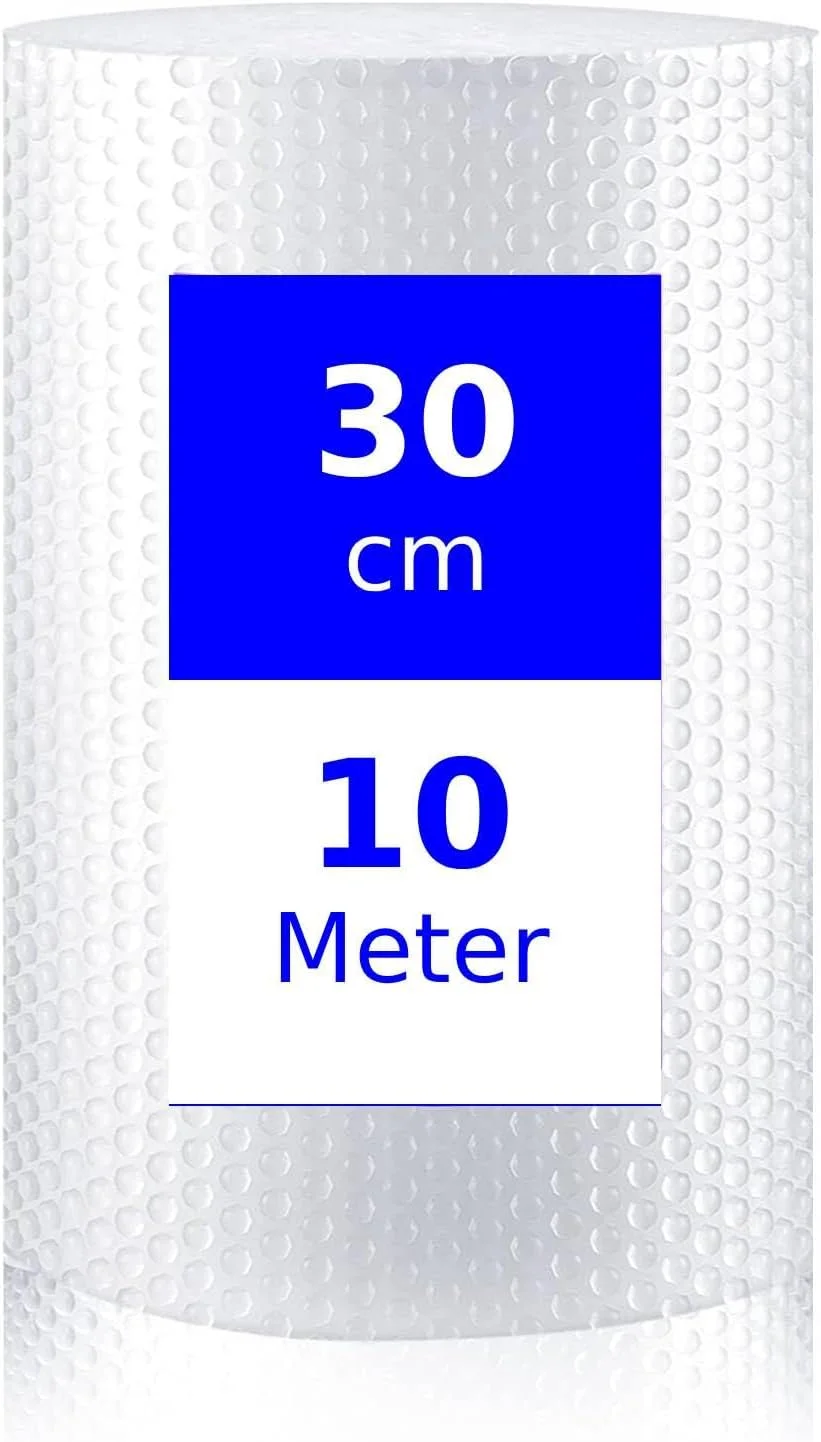 رول پلاستیک حبابدار MOMENT، 30 سانتی متر × 10 متر، روکش حباب هوا برای بسته بندی، حمل و نقل، ارسال پستی، بسته بندی و لوازم اسباب کشی رول پلاستیک حبابدار MOMENT، 30 سانتی متر × 10 متر، روکش حباب هوا برای بسته بندی، حمل و نقل، ارسال پستی، بسته بندی و لوازم اسباب کشی