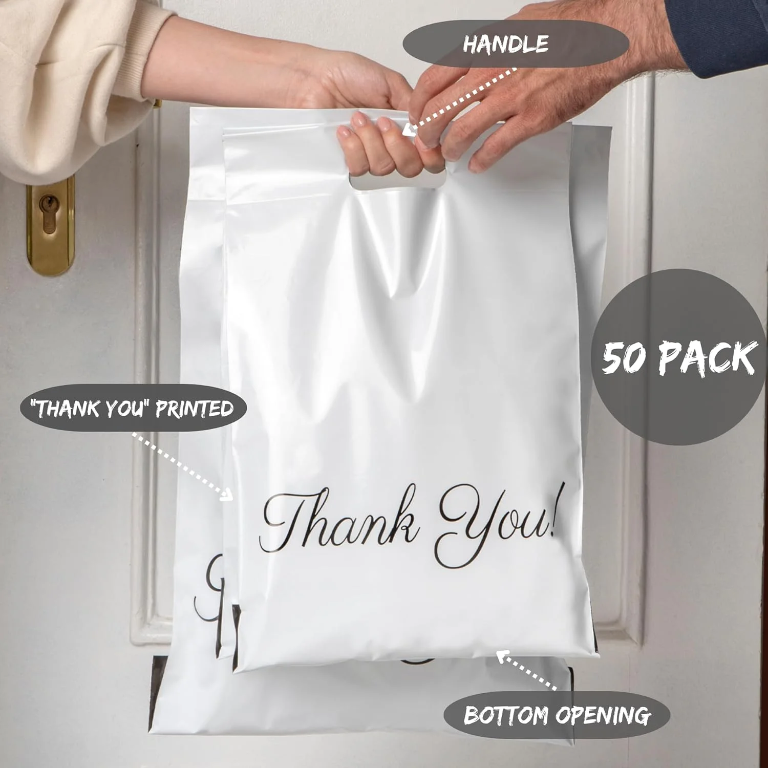 پاکت پستی پلی اتیلن دسته دار Donyson سایز 12x15، بسته 50 عددی، کیسه های حمل و نقل، کیسه های بسته بندی، کیسه های تشکر، لوازم کسب و کار کوچک خود چسب، لوازم حمل و نقل پاکت پستی پلی اتیلن دسته دار Donyson سایز 12x15، بسته 50 عددی، کیسه های حمل و نقل، کیسه های بسته بندی، کیسه های تشکر، لوازم کسب و کار کوچک خود چسب، لوازم حمل و نقل