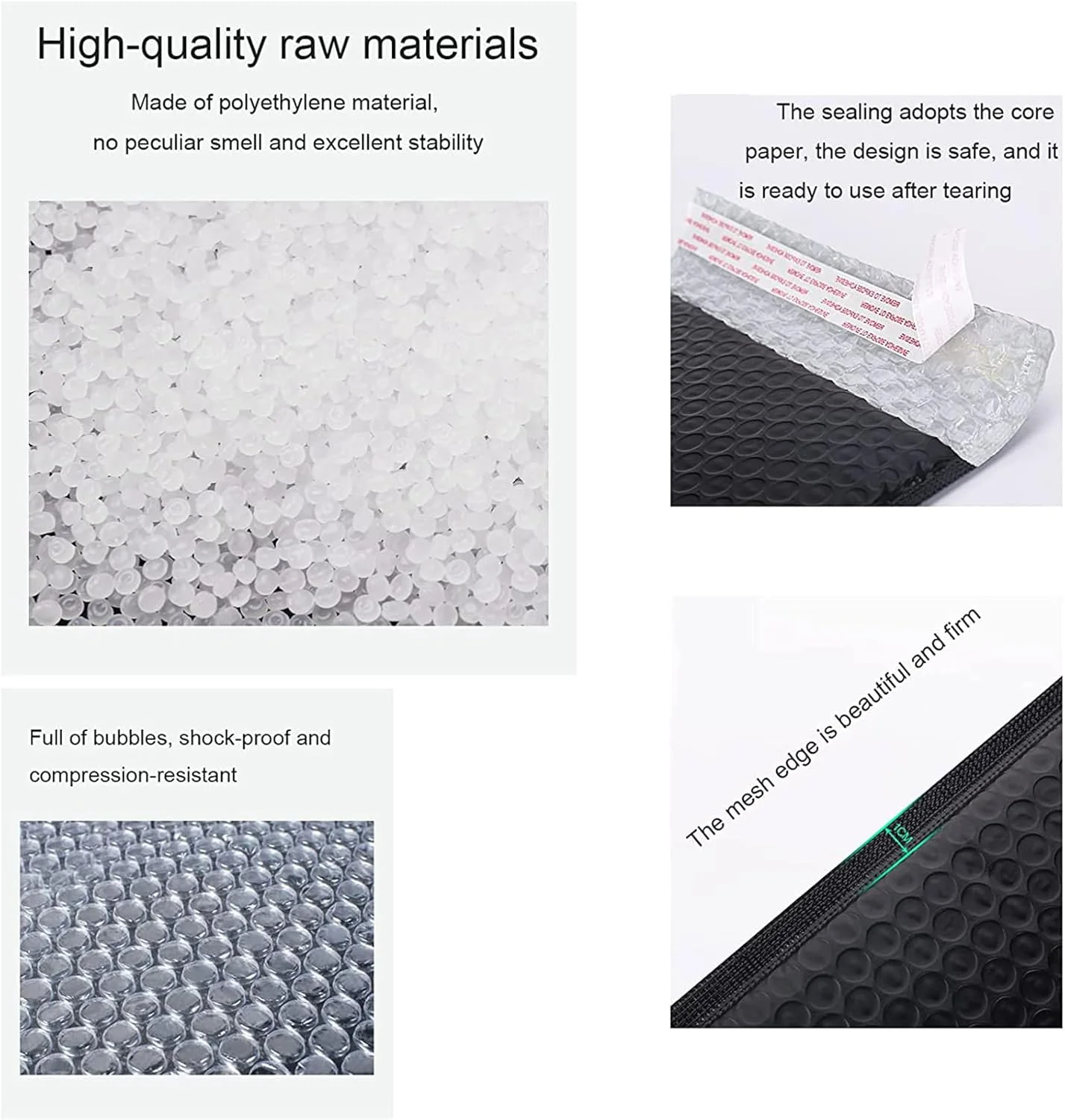 کیسه های حبابدار IS MUHE، بسته 50 عددی برای اسباب کشی، حمل و نقل، ارسال پستی، نگهداری، کیسه های بسته بندی حبابدار 15 * 20+4 (مشکی) کیسه های حبابدار IS MUHE، بسته 50 عددی برای اسباب کشی، حمل و نقل، ارسال پستی، نگهداری، کیسه های بسته بندی حبابدار 15 * 20+4 (مشکی)