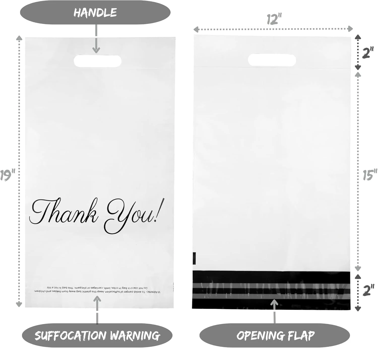 پاکت پستی پلی اتیلن دسته دار Donyson سایز 12x15، بسته 50 عددی، کیسه های حمل و نقل، کیسه های بسته بندی، کیسه های تشکر، لوازم کسب و کار کوچک خود چسب، لوازم حمل و نقل پاکت پستی پلی اتیلن دسته دار Donyson سایز 12x15، بسته 50 عددی، کیسه های حمل و نقل، کیسه های بسته بندی، کیسه های تشکر، لوازم کسب و کار کوچک خود چسب، لوازم حمل و نقل