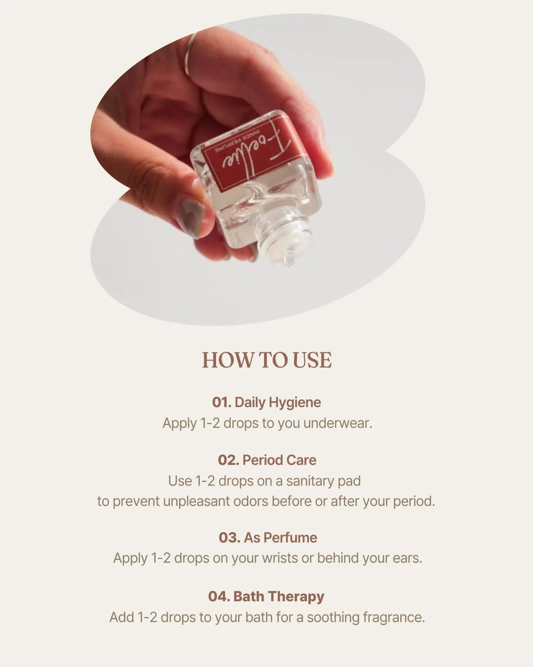 [Foellie] eau de fleur - عطر زیبایی درونی زنانه (مخصوص لباس زیر)، رایحه ای شیرین و گلی، 5 میلی لیتر (0.169 fl oz)
