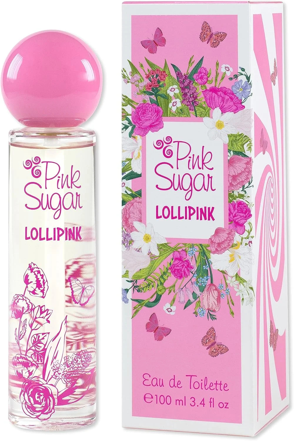 ادکلن زنانه آکوالینا پینک شوگر لالی پینک (AQUOLINA PINK SUGAR LOLLIPINK (W) EDT 100ML)