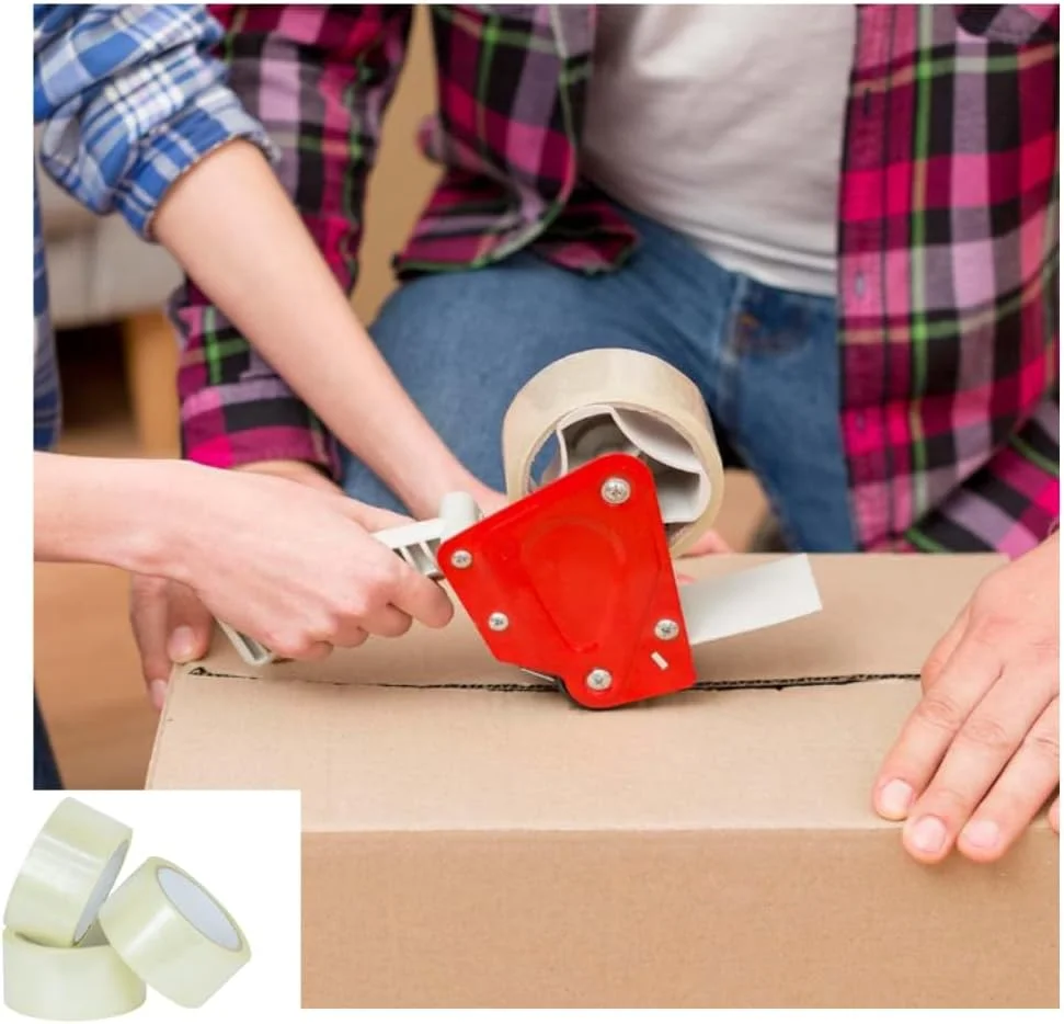 نوار چسب بسته بندی شفاف 2 اینچ در 50 یارد - نوار بسته بندی قوی و سنگین برای مهر و موم کردن جعبه های بسته، جعبه های اسباب کشی، کیسه های پستی بزرگ و لوازم اداری (1 رول) نوار چسب بسته بندی شفاف 2 اینچ در 50 یارد - نوار بسته بندی قوی و سنگین برای مهر و موم کردن جعبه های بسته، جعبه های اسباب کشی، کیسه های پستی بزرگ و لوازم اداری (1 رول)