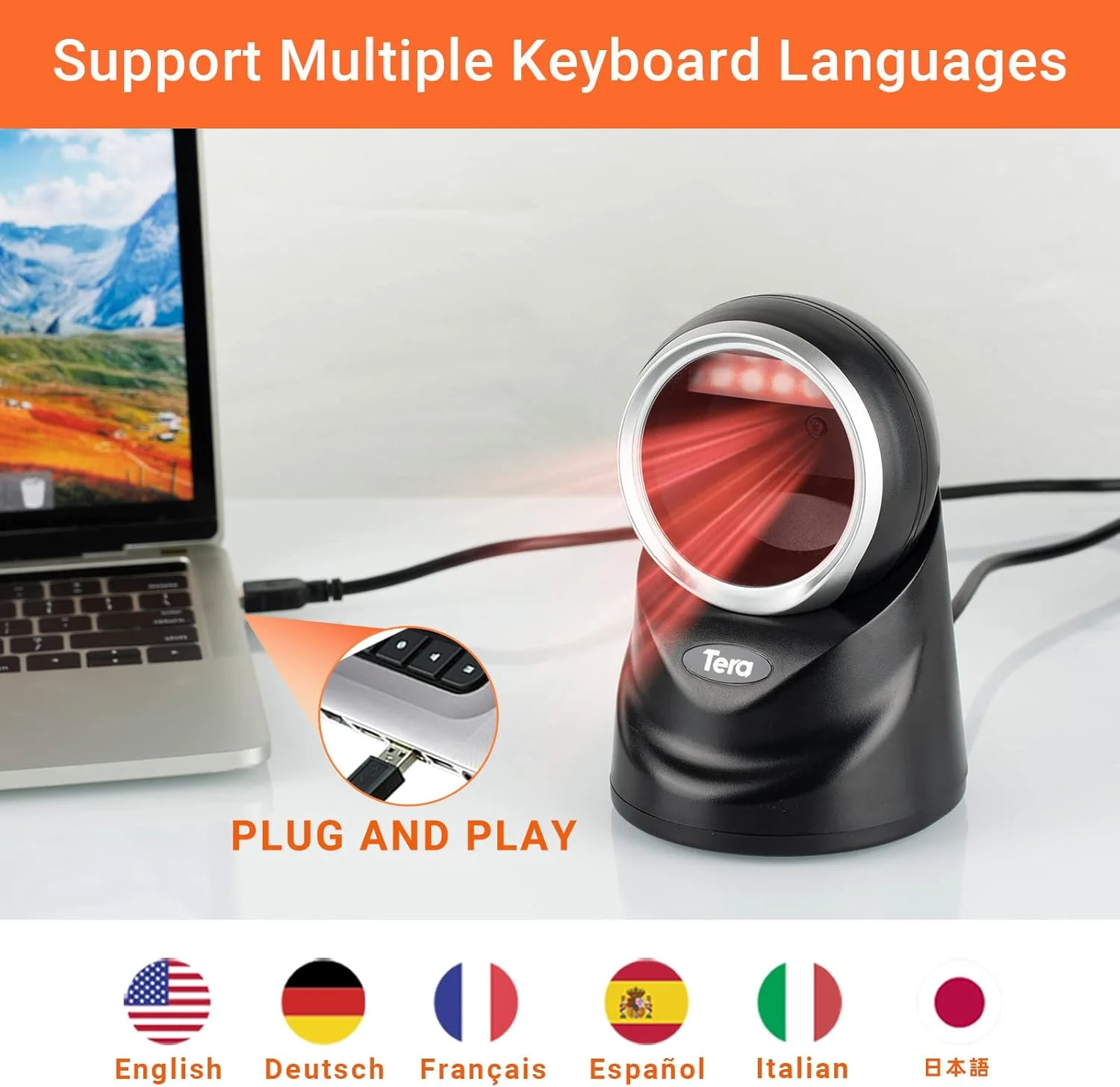 اسکنر بارکد Tera Pro 2D USB رومیزی چند جهته QR سیمی پلتفرم اتوماتیک بارکد خوان اتوماتیک هندزفری 1D سیمی برای پرداخت صفحه نمایش تلفن همراه فروشگاه خرده فروشی بازار اسکنر بارکد Tera Pro 2D USB رومیزی چند جهته QR سیمی پلتفرم اتوماتیک بارکد خوان اتوماتیک هندزفری 1D سیمی برای پرداخت صفحه نمایش تلفن همراه فروشگاه خرده فروشی بازار