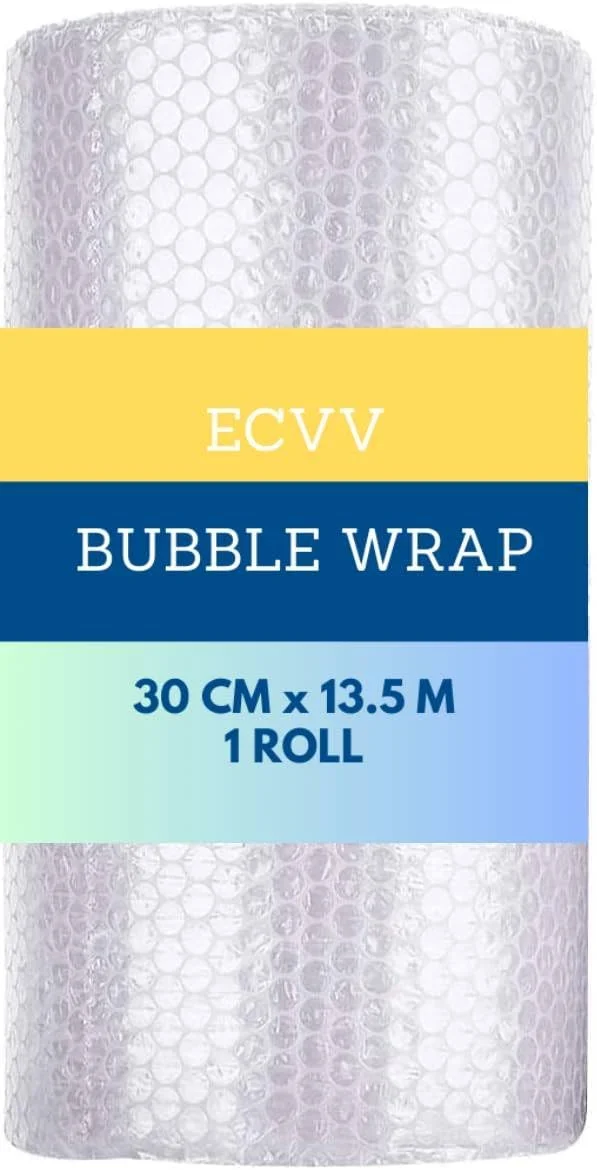 رول نایلون حبابدار ECVV | 30 سانتی متر در 13.5 متر | محافظ حباب هوا برای بسته بندی، حمل و نقل، ارسال پستی، بسته بندی و لوازم اسباب کشی