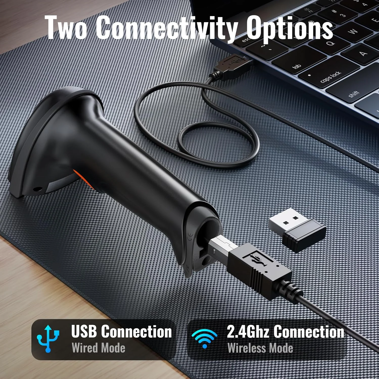 اسکنر بارکد بی سیم Tera (بی سیم 2.4 گیگاهرتز + سیمی USB 2.0) بارکد خوان اتوماتیک 1D قابل شارژ اسکنر بارکد بی سیم Tera (بی سیم 2.4 گیگاهرتز + سیمی USB 2.0) بارکد خوان اتوماتیک 1D قابل شارژ