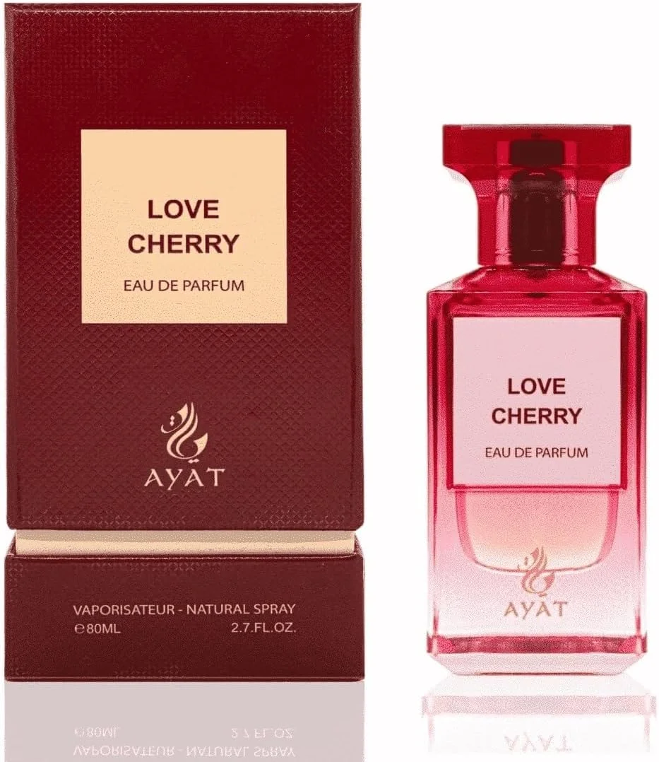 ادو پرفیوم لاو چری آیات پرفیومز – سری Fancy | عطر 80 میلی لیتری унисекс – رایحه ماندگار گلی، میوه ای و شیرین – الهام گرفته از لوکس دبی – ایده آل برای مردان و زنان