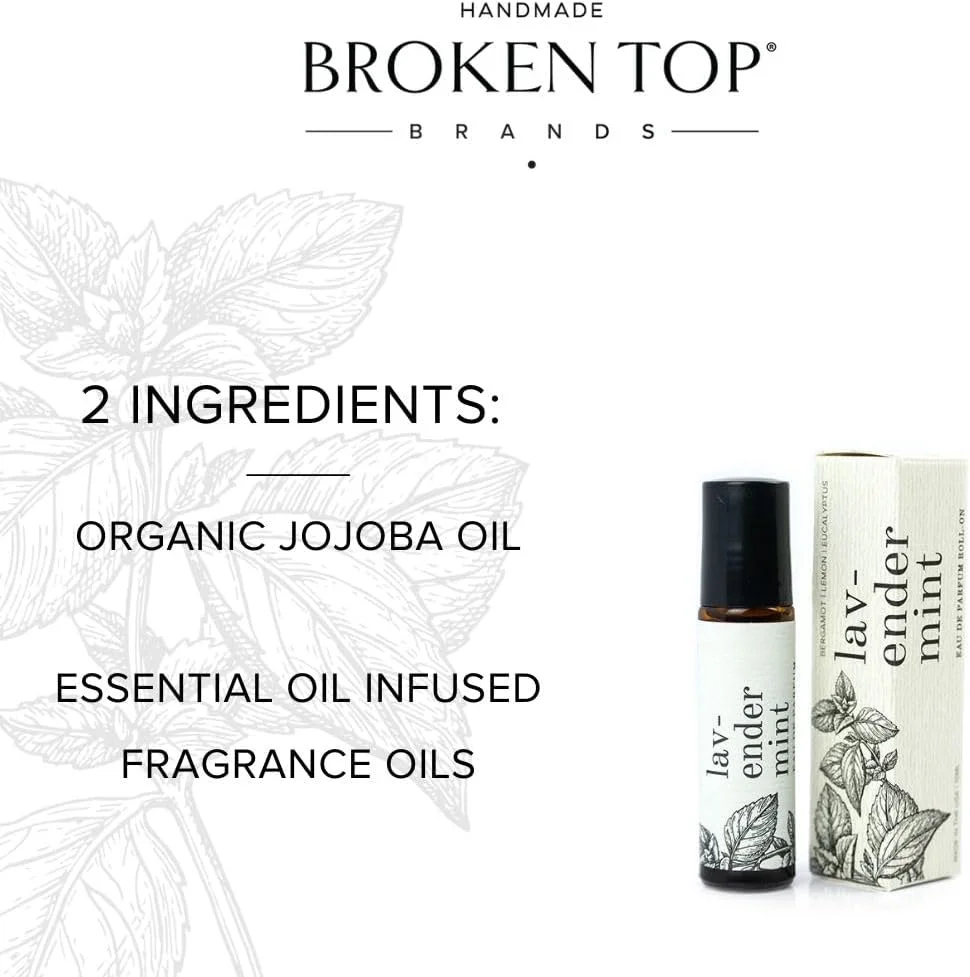 عطر رولی بروکن تاپ | عطر روغن ضروری | حاوی MCT، جوجوبا و روغن ضروری ادو پرفیوم | طبیعی، وگان | اسطوخودوس نعناع، 10 میلی لیتر عطر رولی بروکن تاپ | عطر روغن ضروری | حاوی MCT، جوجوبا و روغن ضروری ادو پرفیوم | طبیعی، وگان | اسطوخودوس نعناع، 10 میلی لیتر