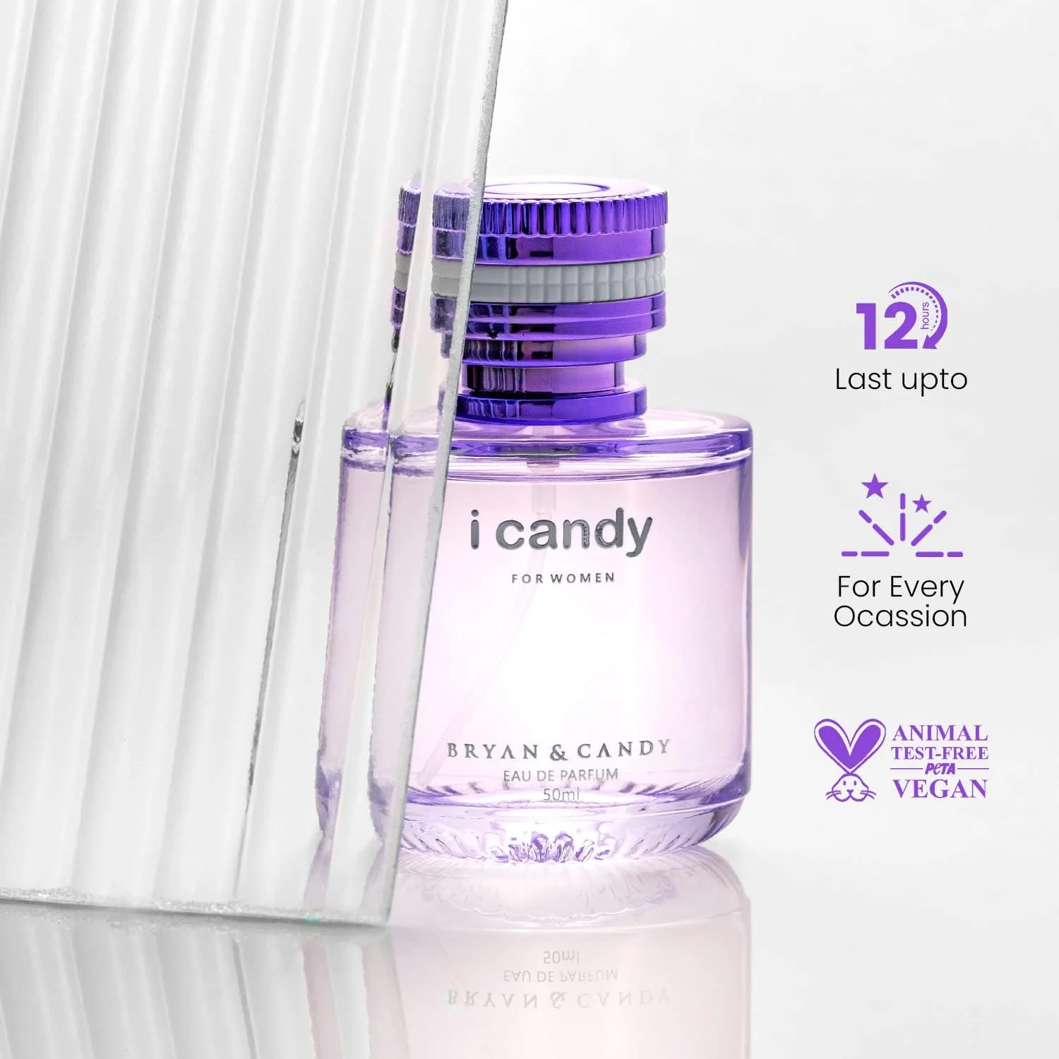 عطر زنانه BRYAN & CANDY Icandy با رایحه ماندگار و آرامش بخش (50 میلی لیتر (بسته 1 عددی)) عطر زنانه BRYAN & CANDY Icandy با رایحه ماندگار و آرامش بخش (50 میلی لیتر (بسته 1 عددی))