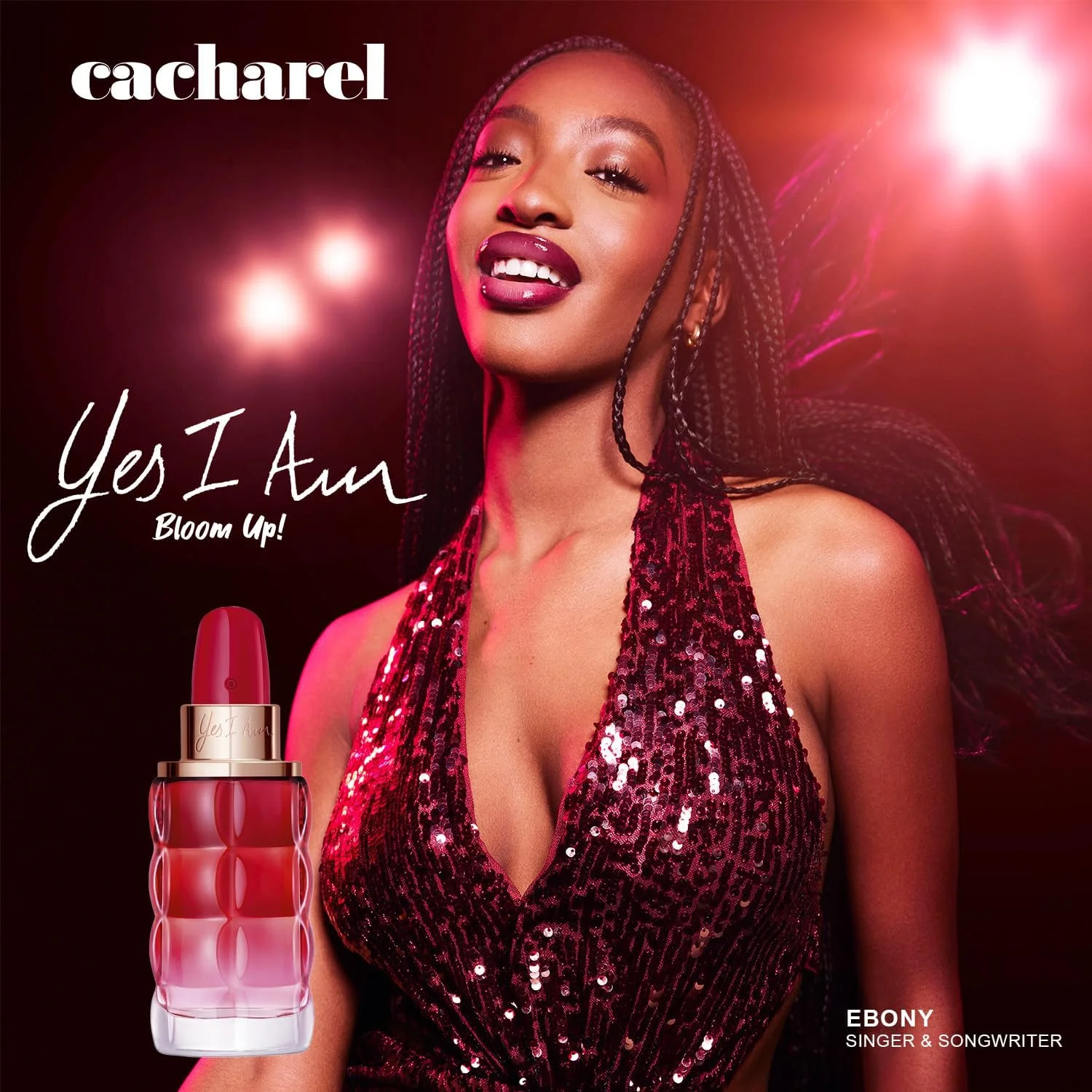 عطر زنانه کاشارل Yes I am Bloom Up! ادو پرفیوم اسپری، رایحه میوه ای، گلی و تازه، با رایحه توت قرمز، گل صد تومانی و چوب صندل، ماندگاری طولانی، 30 میلی لیتر
