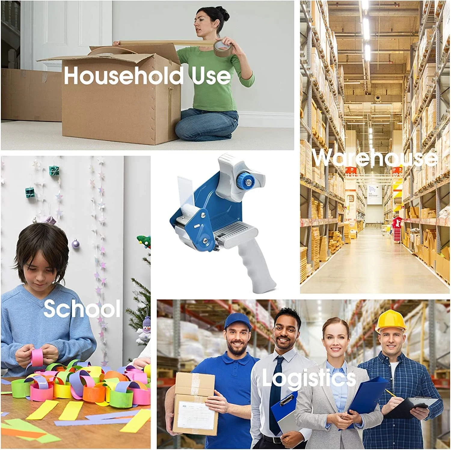 تفنگ چسب نواری بسته بندی MARKQ، دستگاه چسب زن صنعتی دستی با بارگیری جانبی برای بسته بندی تجاری، حمل و نقل، اسباب کشی، کارتن و جعبه تفنگ چسب نواری بسته بندی MARKQ، دستگاه چسب زن صنعتی دستی با بارگیری جانبی برای بسته بندی تجاری، حمل و نقل، اسباب کشی، کارتن و جعبه