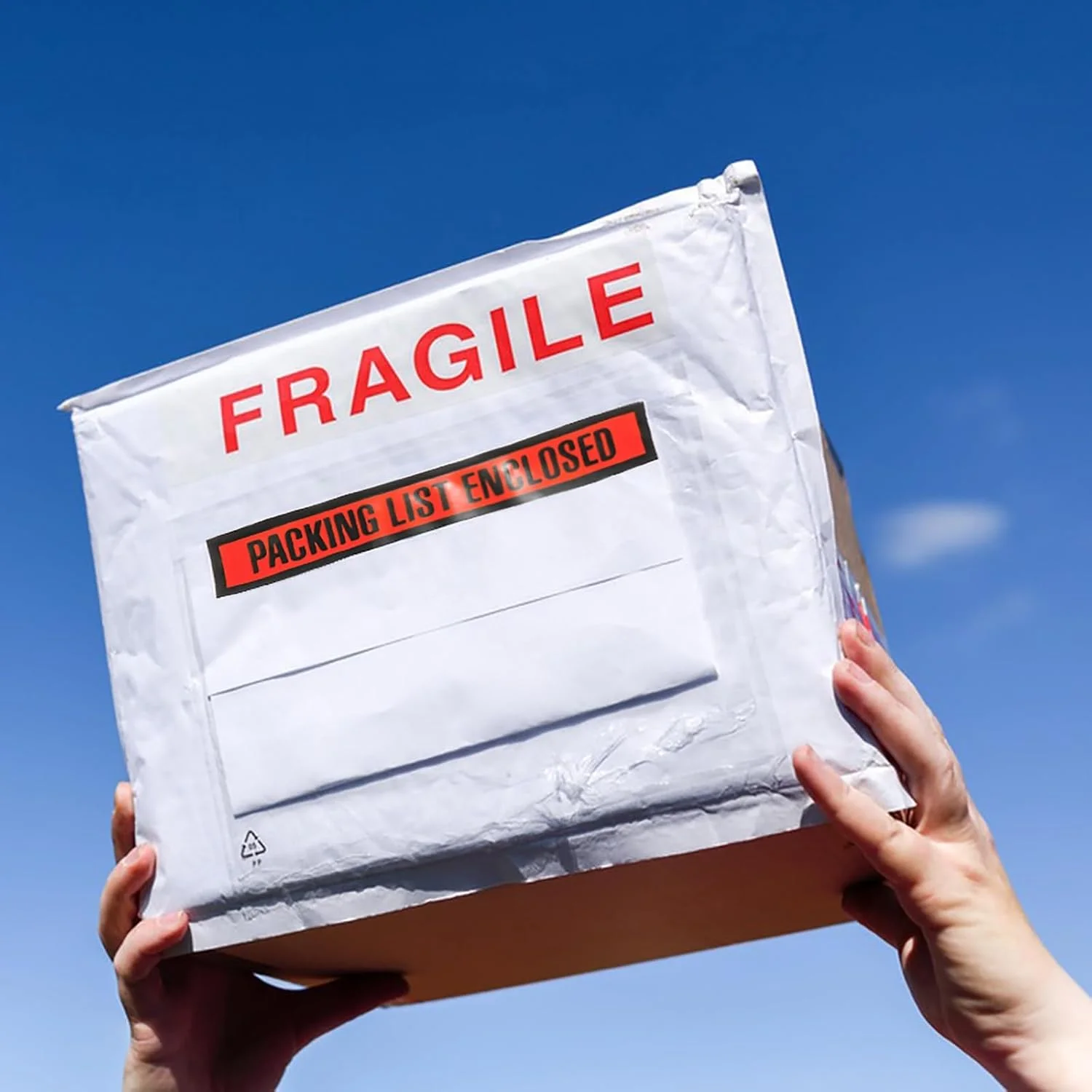 پاکت لیست بسته بندی KASTWAVE، 100 عدد، 150mm x 220mm، پاکت های حمل و نقل شفاف چسبی خود چسب پاکت لیست بسته بندی KASTWAVE، 100 عدد، 150mm x 220mm، پاکت های حمل و نقل شفاف چسبی خود چسب