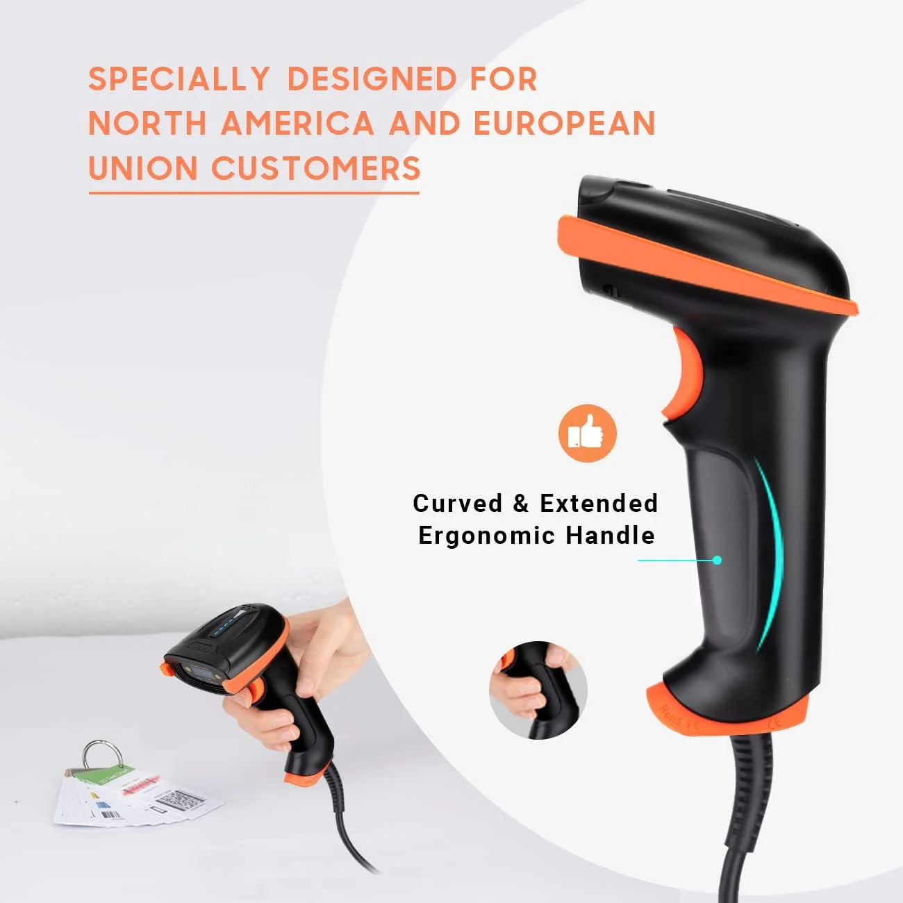 اسکنر بارکد USB Tera، اسکنر بارکد دستی سیمی، اسکن خودکار بارکد 1 بعدی، سرعت اسکن 300 بارکد در ثانیه، اتصال آسان و سریع با پایه نگهدارنده اسکنر بارکد USB Tera، اسکنر بارکد دستی سیمی، اسکن خودکار بارکد 1 بعدی، سرعت اسکن 300 بارکد در ثانیه، اتصال آسان و سریع با پایه نگهدارنده