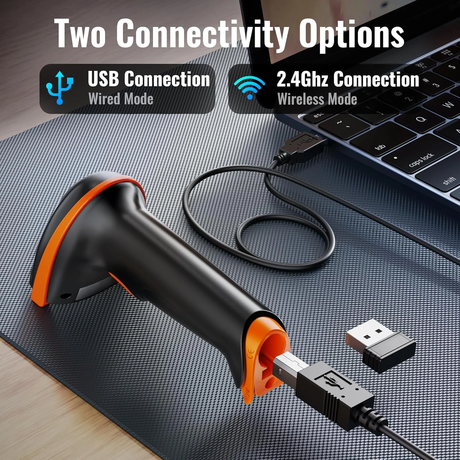 اسکنر بارکد بی سیم دو بعدی Tera، 2 در 1، بی سیم 2.4 گیگاهرتز و USB 2.0 سیمی، اسکنر بارکد QR دو بعدی، بارکد خوان تصویر CMOS بی سیم برای پرداخت موبایلی، صفحه نمایش کامپیوتر، بارکد خوان دو بعدی با پایه اسکنر بارکد بی سیم دو بعدی Tera، 2 در 1، بی سیم 2.4 گیگاهرتز و USB 2.0 سیمی، اسکنر بارکد QR دو بعدی، بارکد خوان تصویر CMOS بی سیم برای پرداخت موبایلی، صفحه نمایش کامپیوتر، بارکد خوان دو بعدی با پایه