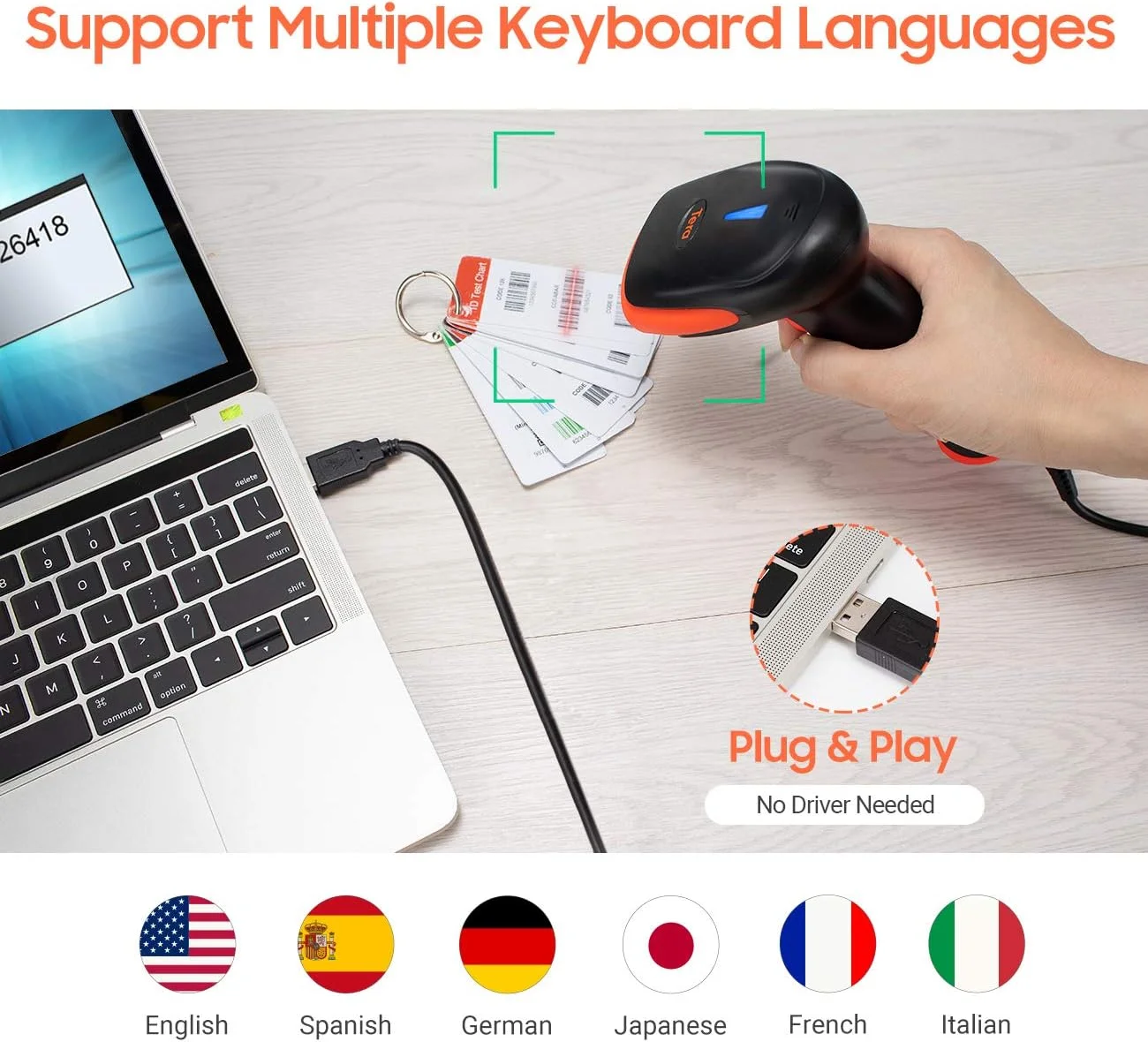 اسکنر بارکد CCD Tera سیمی USB دستی بارکد خوان 1D خطی اسکنر بارکد اسکن سریع و دقیق برای صفحه نمایش تبلت های دیجیتال لپ تاپ گوشی هوشمند بارکد پلاگین و پخش … اسکنر بارکد CCD Tera سیمی USB دستی بارکد خوان 1D خطی اسکنر بارکد اسکن سریع و دقیق برای صفحه نمایش تبلت های دیجیتال لپ تاپ گوشی هوشمند بارکد پلاگین و پخش …