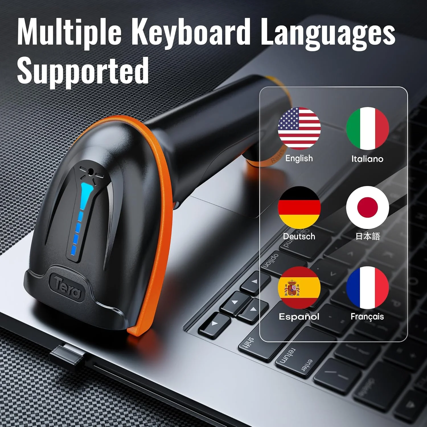 اسکنر بارکد بی سیم دو بعدی Tera، 2 در 1، بی سیم 2.4 گیگاهرتز و USB 2.0 سیمی، اسکنر بارکد QR دو بعدی، بارکد خوان تصویر CMOS بی سیم برای پرداخت موبایلی، صفحه نمایش کامپیوتر، بارکد خوان دو بعدی با پایه اسکنر بارکد بی سیم دو بعدی Tera، 2 در 1، بی سیم 2.4 گیگاهرتز و USB 2.0 سیمی، اسکنر بارکد QR دو بعدی، بارکد خوان تصویر CMOS بی سیم برای پرداخت موبایلی، صفحه نمایش کامپیوتر، بارکد خوان دو بعدی با پایه