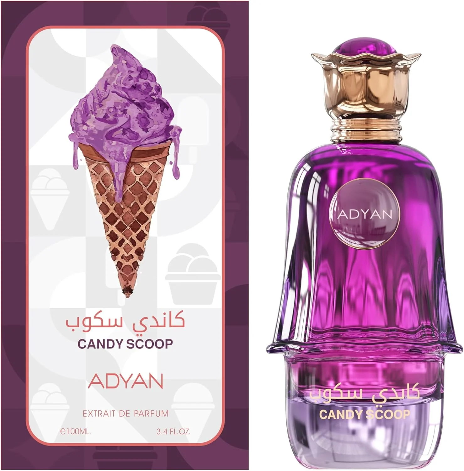 اسکوپ کندی از ادیان - عطر میوه ای شیرین برای زنان و مردان، ادو پرفیوم ماندگار از عود الانفار - 100 میلی لیتر