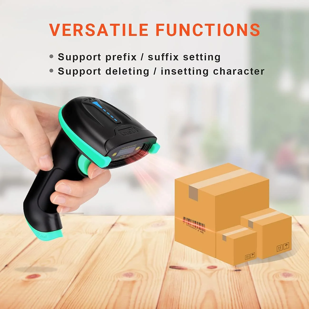 اسکنر بارکد بی سیم Tera 2-در-1 همه کاره (بی سیم 2.4 گیگاهرتز + USB 2.0 سیمی) با نشانگر سطح باتری، فاصله انتقال 328 فوت، بارکد خوان لیزری 1D قابل شارژ USB دستی (آبی) اسکنر بارکد بی سیم Tera 2-در-1 همه کاره (بی سیم 2.4 گیگاهرتز + USB 2.0 سیمی) با نشانگر سطح باتری، فاصله انتقال 328 فوت، بارکد خوان لیزری 1D قابل شارژ USB دستی (آبی)
