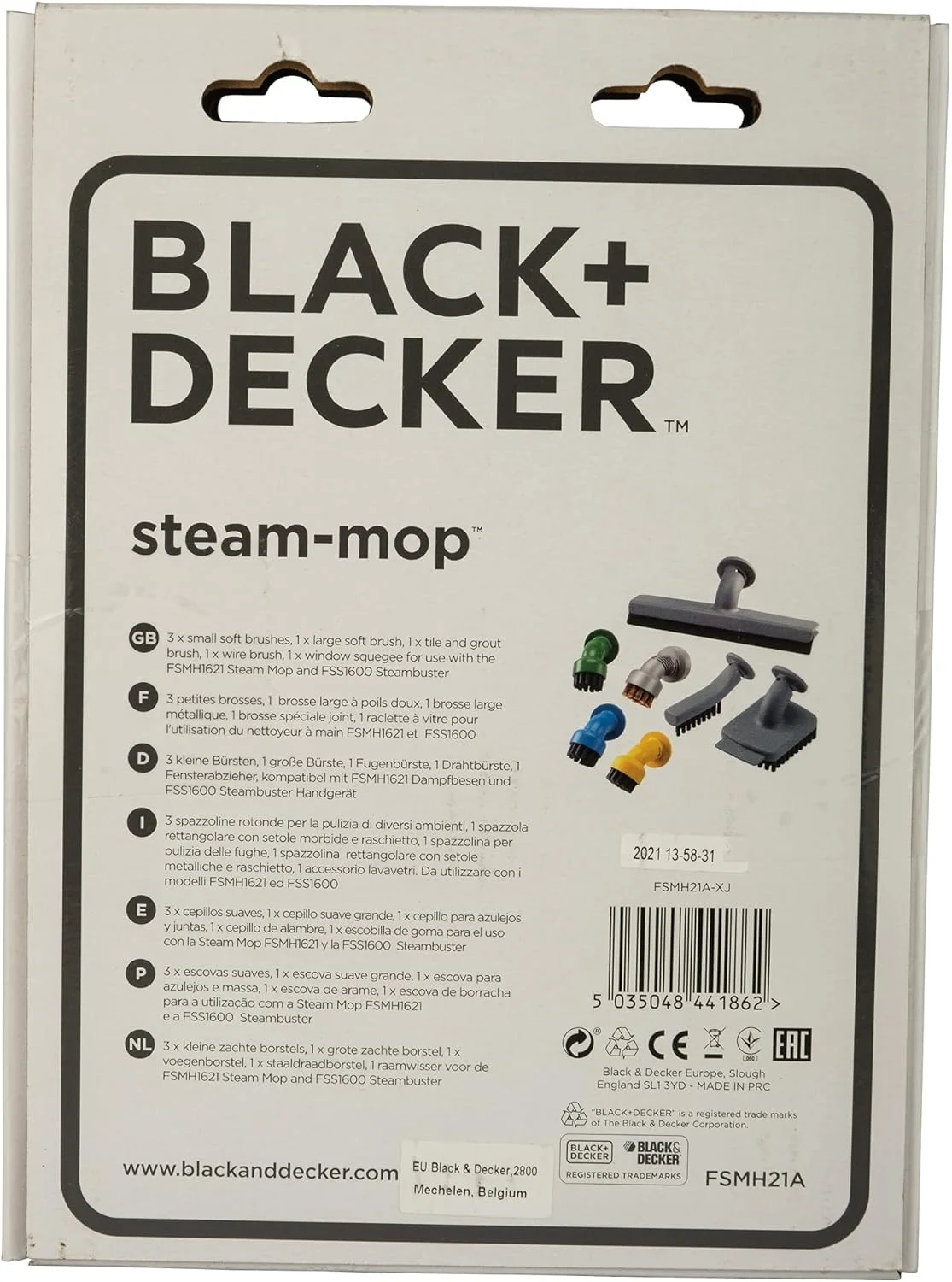 کیت لوازم جانبی کامل بخارشوی BLACK+DECKER مدل FSMH21A-XJ کیت لوازم جانبی کامل بخارشوی BLACK+DECKER مدل FSMH21A-XJ