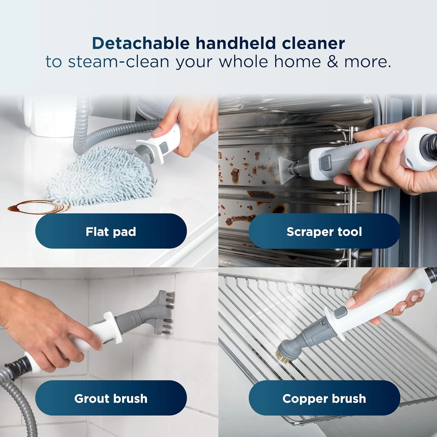 بخارشوی 5 در 1 Shark Lift-Away با بخارشوی دستی جداشدنی، برای تمیز کردن کل خانه شامل کفهای سخت و مهر و موم شده، آشپزخانهها، حمامها، اثاثیه یا لوازم داخلی، خودروها، دوغاب و موارد دیگر، بلوبری، S3972BRN بخارشوی 5 در 1 Shark Lift-Away با بخارشوی دستی جداشدنی، برای تمیز کردن کل خانه شامل کفهای سخت و مهر و موم شده، آشپزخانهها، حمامها، اثاثیه یا لوازم داخلی، خودروها، دوغاب و موارد دیگر، بلوبری، S3972BRN